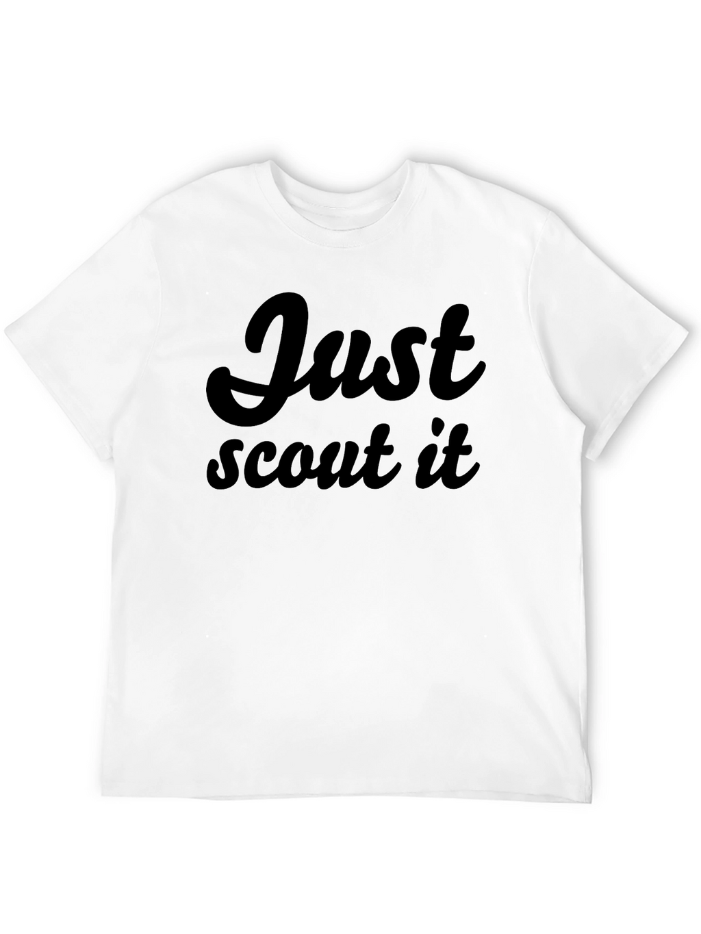 Just Scout It - Black Graphic Tee