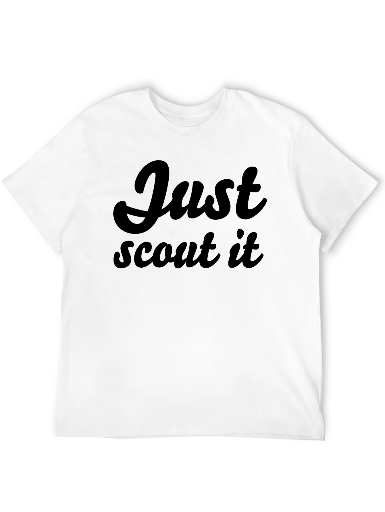 Just Scout It - Black Graphic Tee