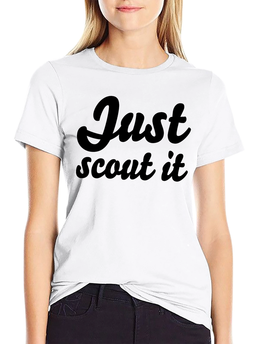 Just Scout It - Black Graphic Tee