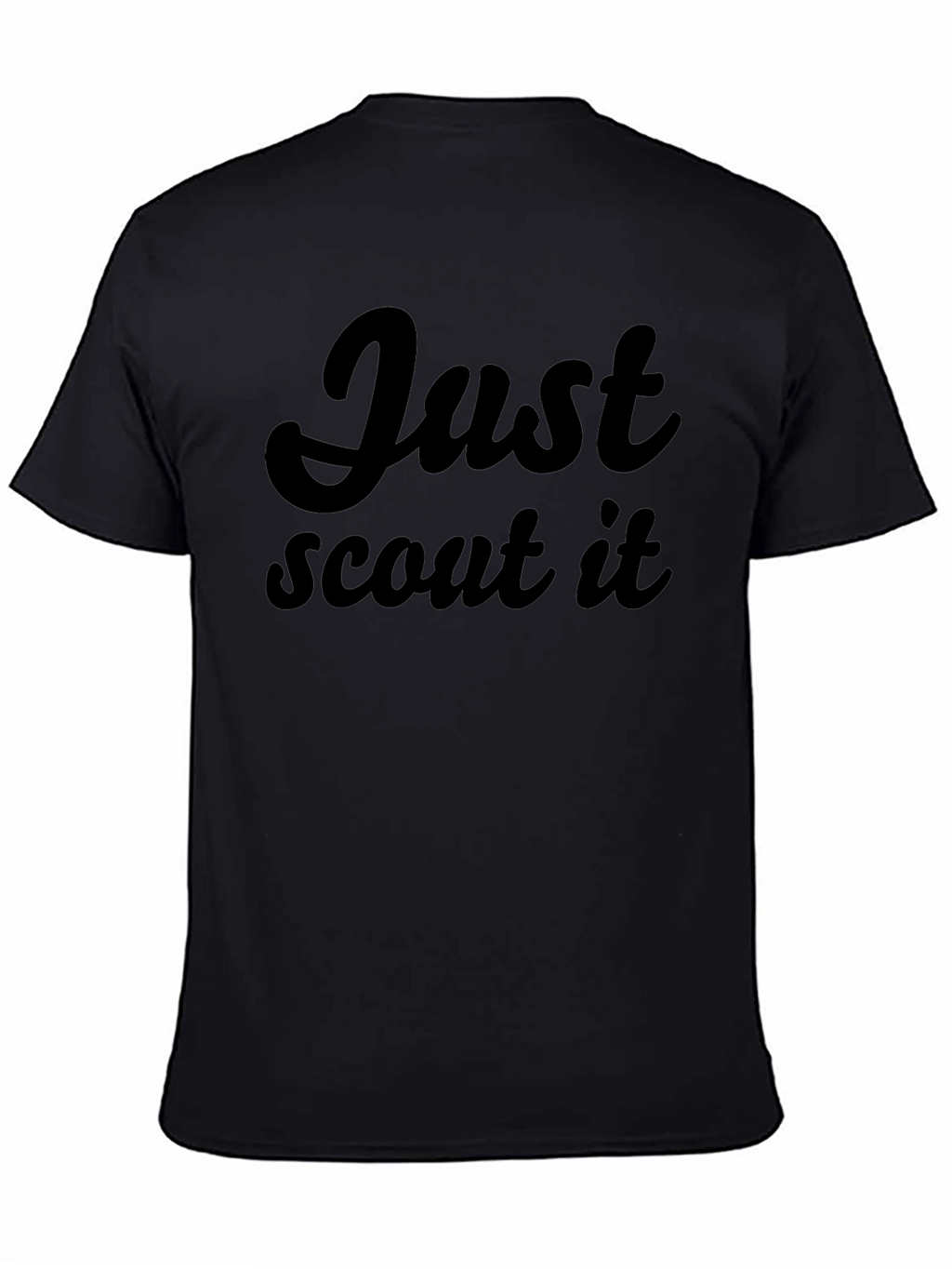 Just Scout It - Black Graphic Tee