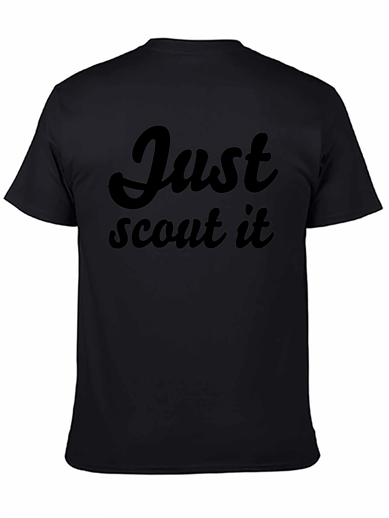 Just Scout It - Black Graphic Tee
