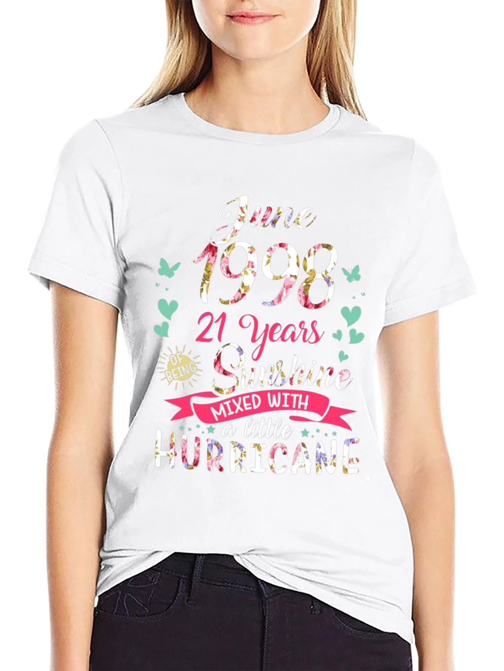 June 1998 21 Years Sunshine Hurricane Graphic Tee