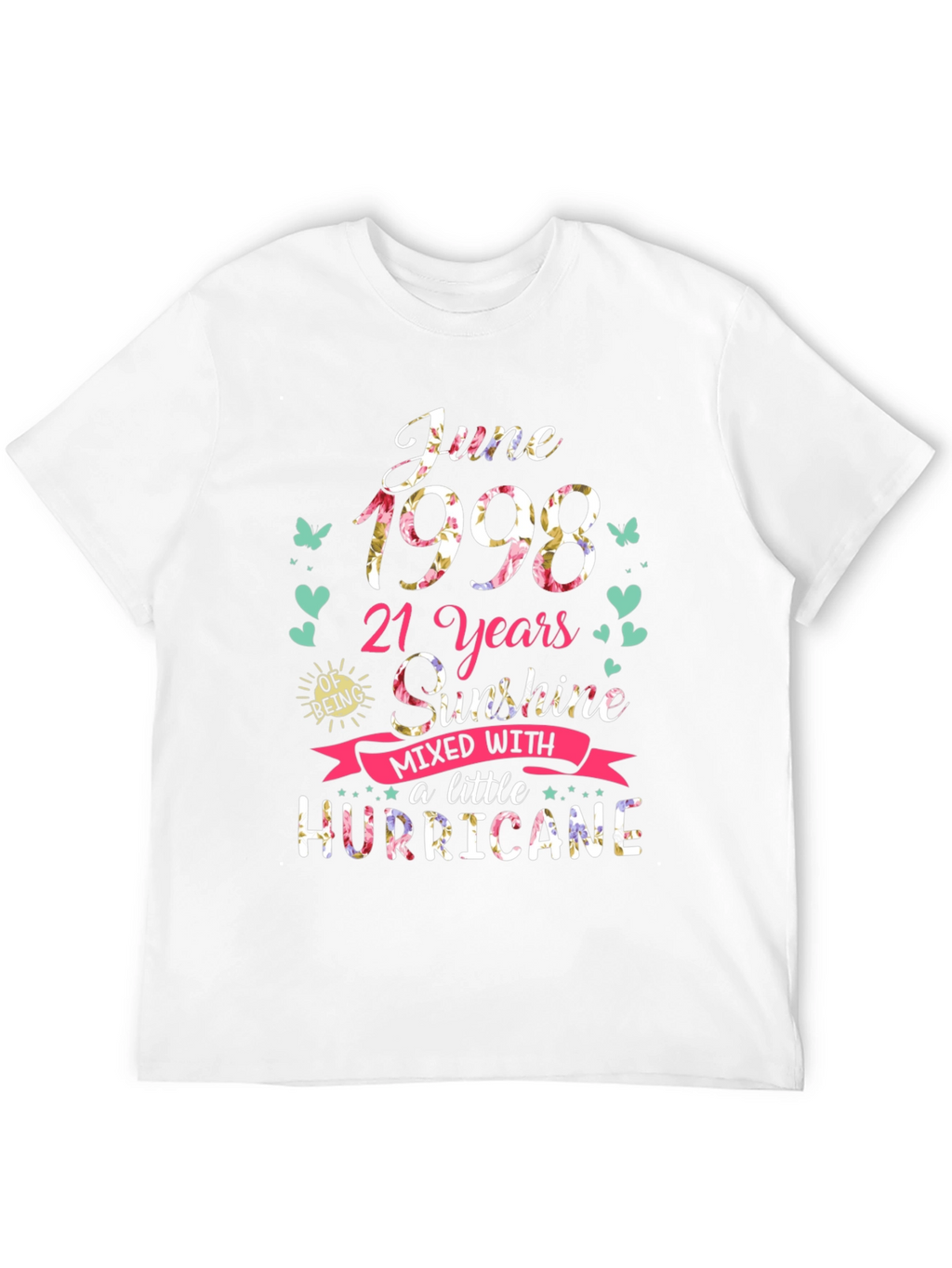 June 1998 21 Years Sunshine Hurricane Graphic Tee