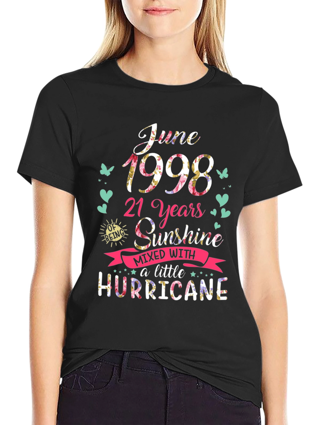 June 1998 21 Years Sunshine Hurricane Graphic Tee