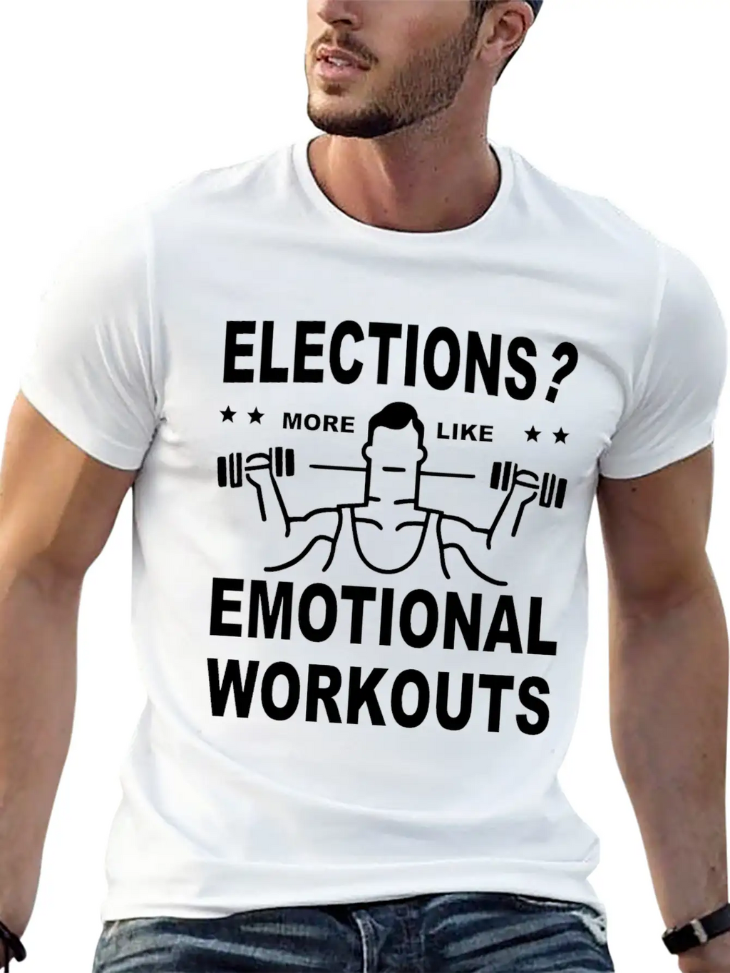 Elections More Like Emotional Workouts Unisex Casual T-Shirt – Clean Design For Daily Comfort