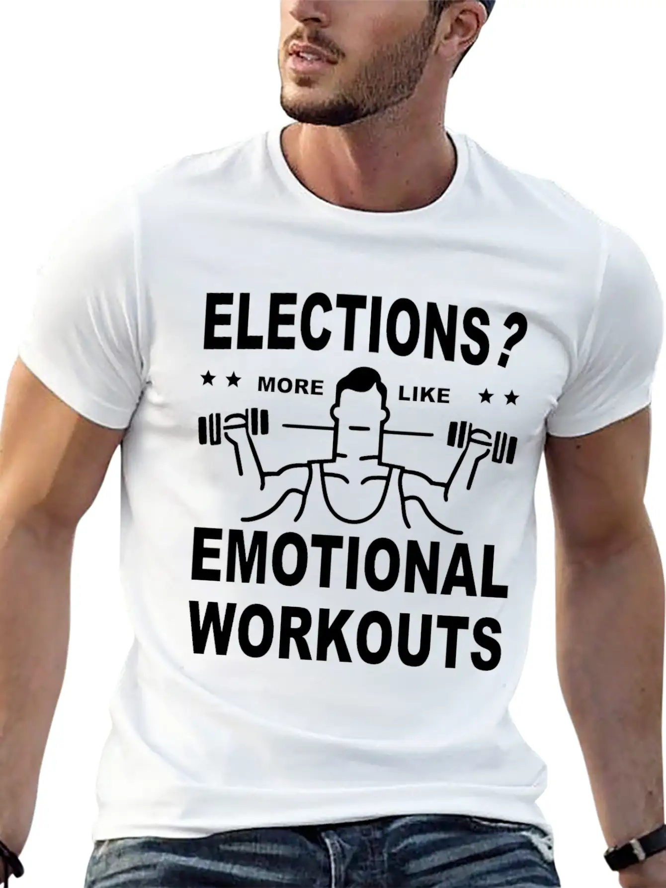 Elections More Like Emotional Workouts Unisex Casual T-Shirt – Clean Design For Daily Comfort