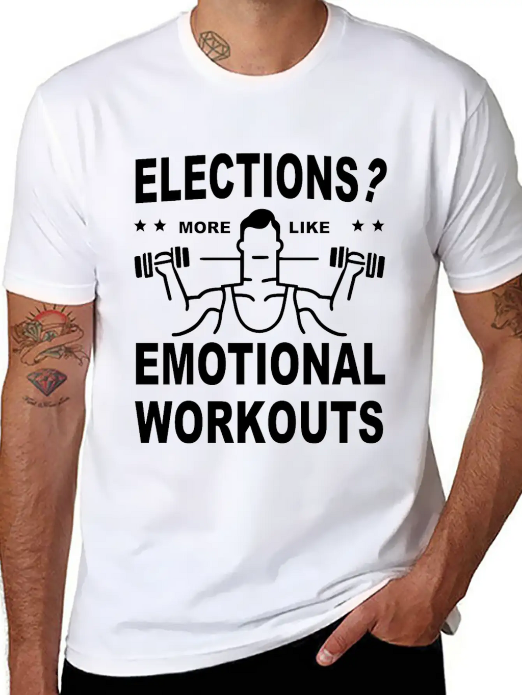 Elections More Like Emotional Workouts Unisex Casual T-Shirt – Clean Design For Daily Comfort