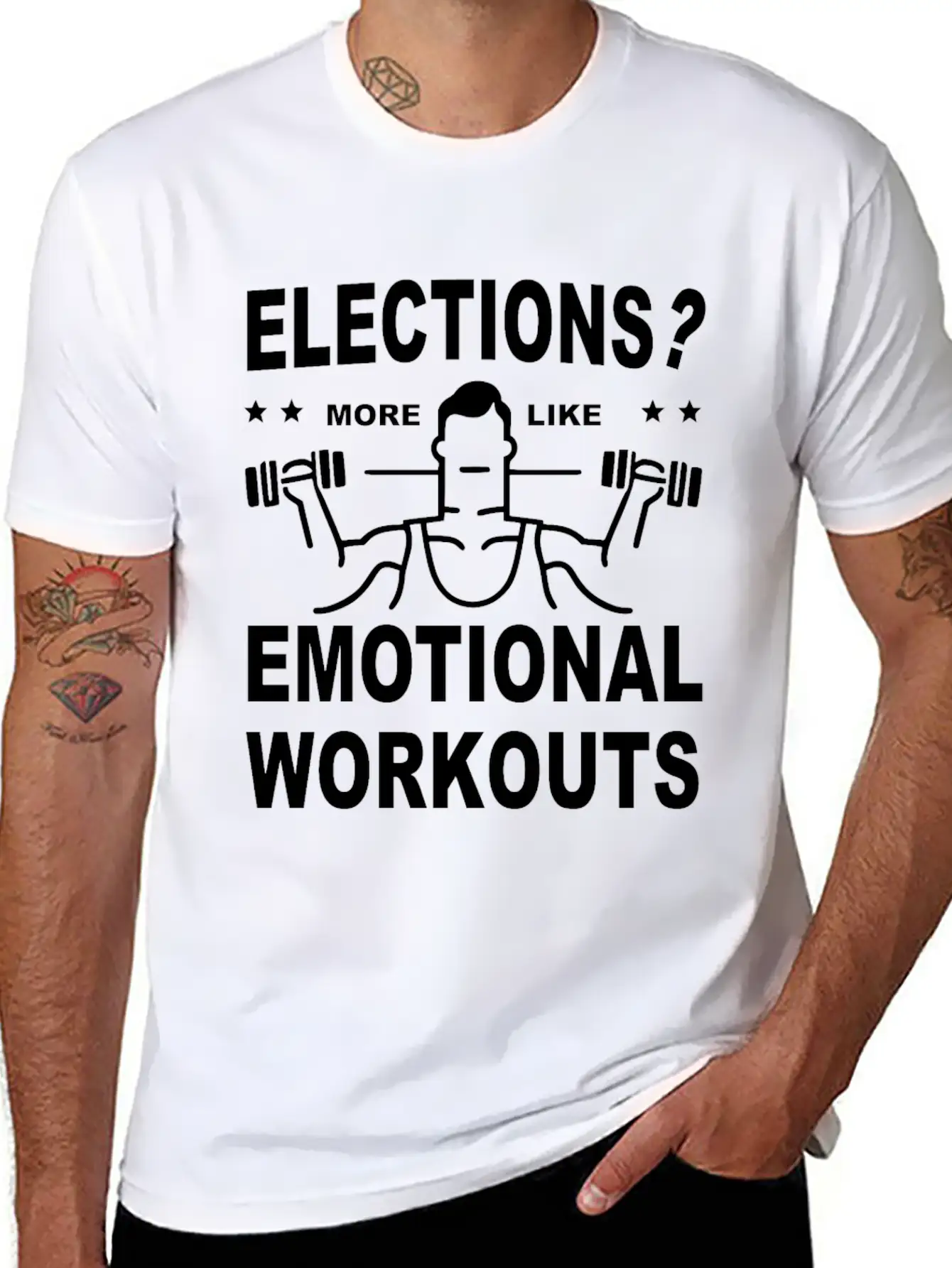 Elections More Like Emotional Workouts Unisex Casual T-Shirt – Clean Design For Daily Comfort
