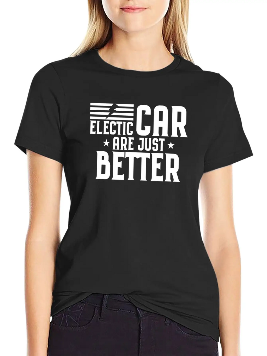 Electric Car Electromobility Electricity Gift Casual Graphic T-Shirt – Simple And Comfortable Daily Wear