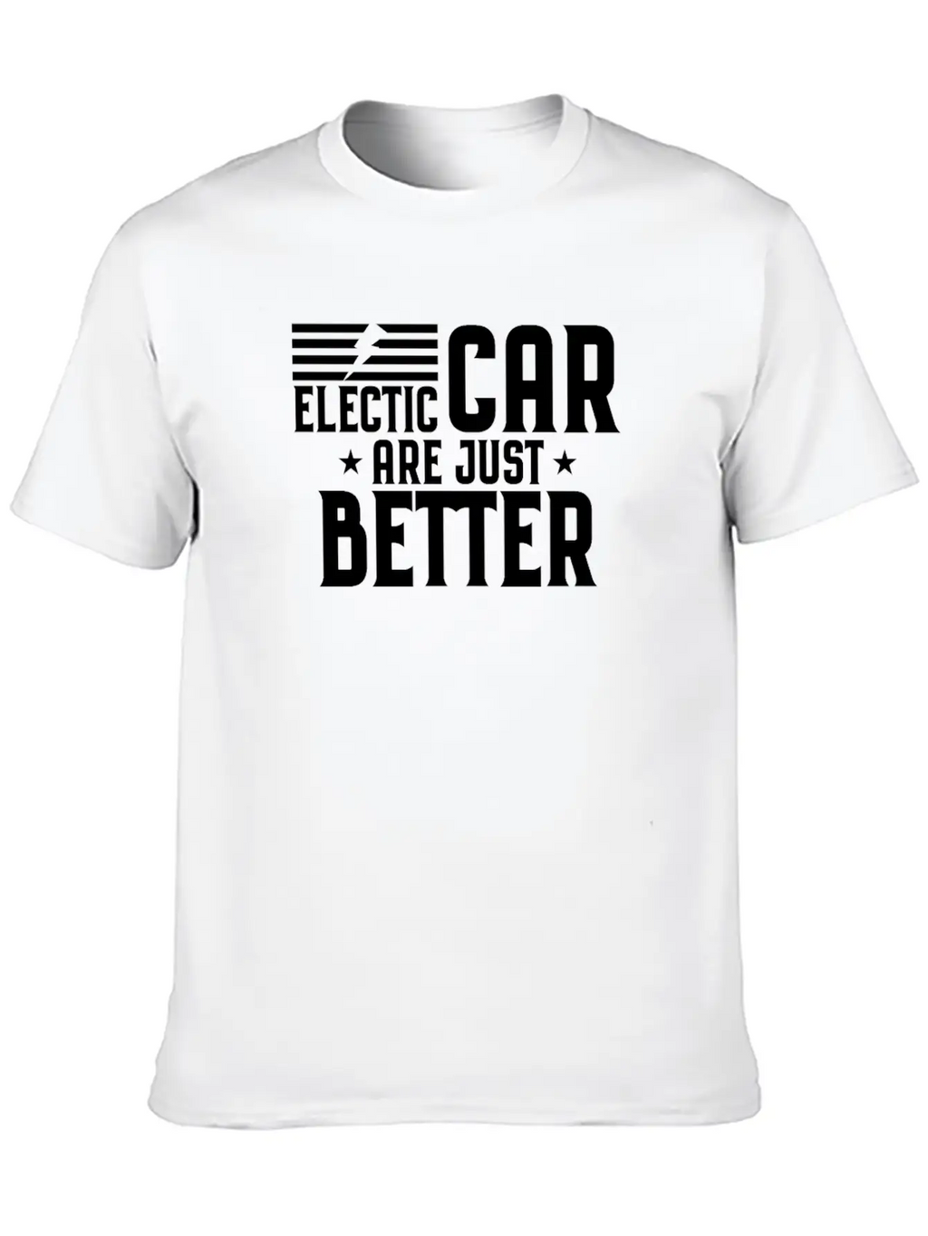 Electric Car Electromobility Electricity Gift Casual Graphic T-Shirt – Simple And Comfortable Daily Wear