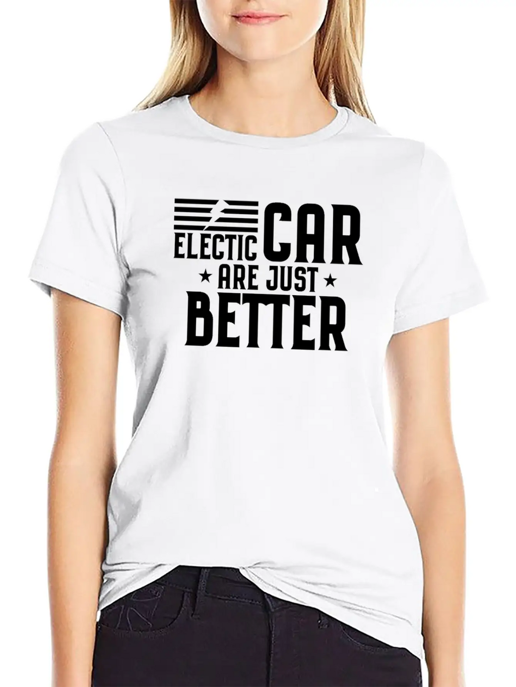 Electric Car Electromobility Electricity Gift Casual Graphic T-Shirt – Simple And Comfortable Daily Wear