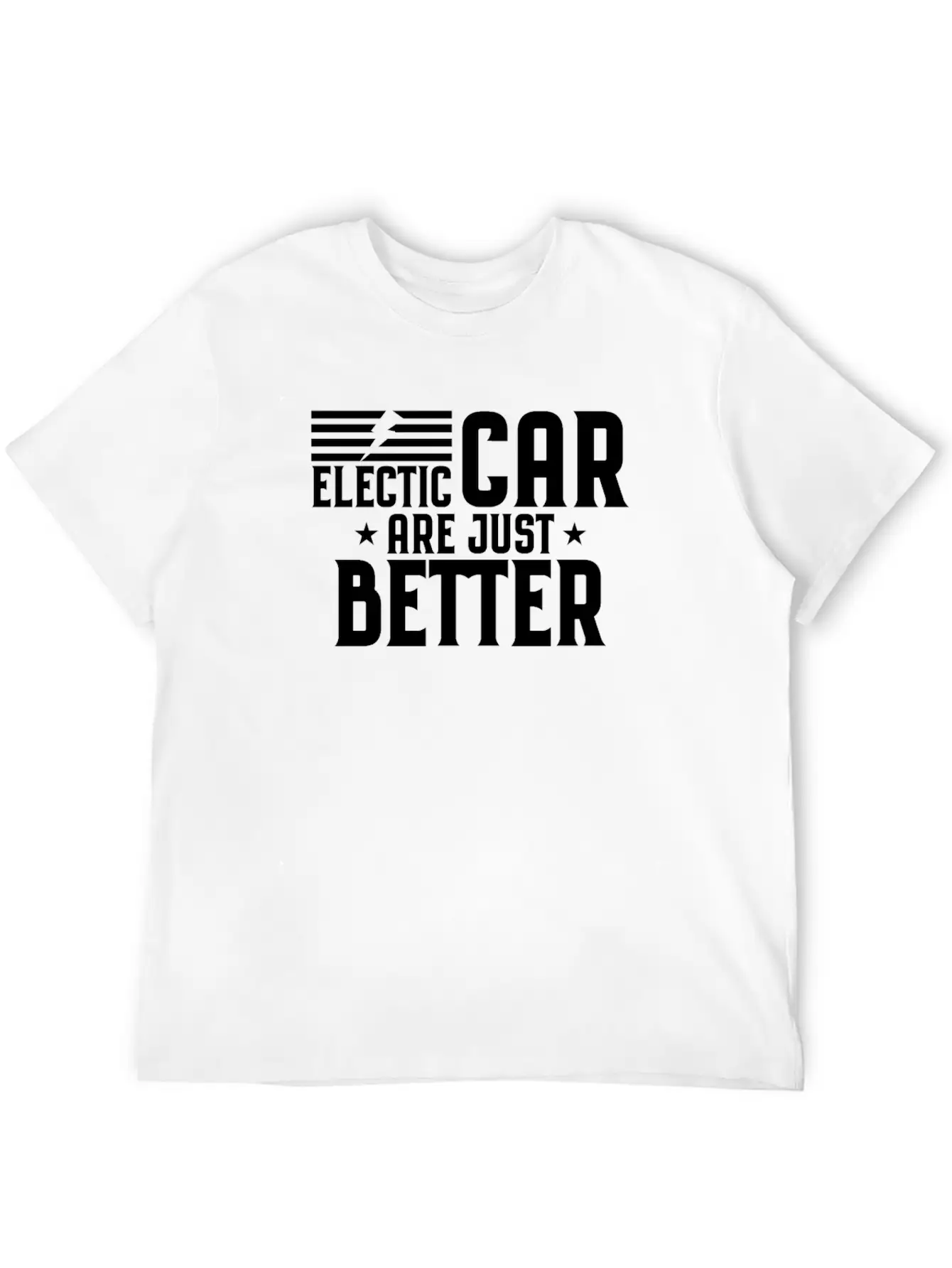 Electric Car Electromobility Electricity Gift Casual Graphic T-Shirt – Simple And Comfortable Daily Wear