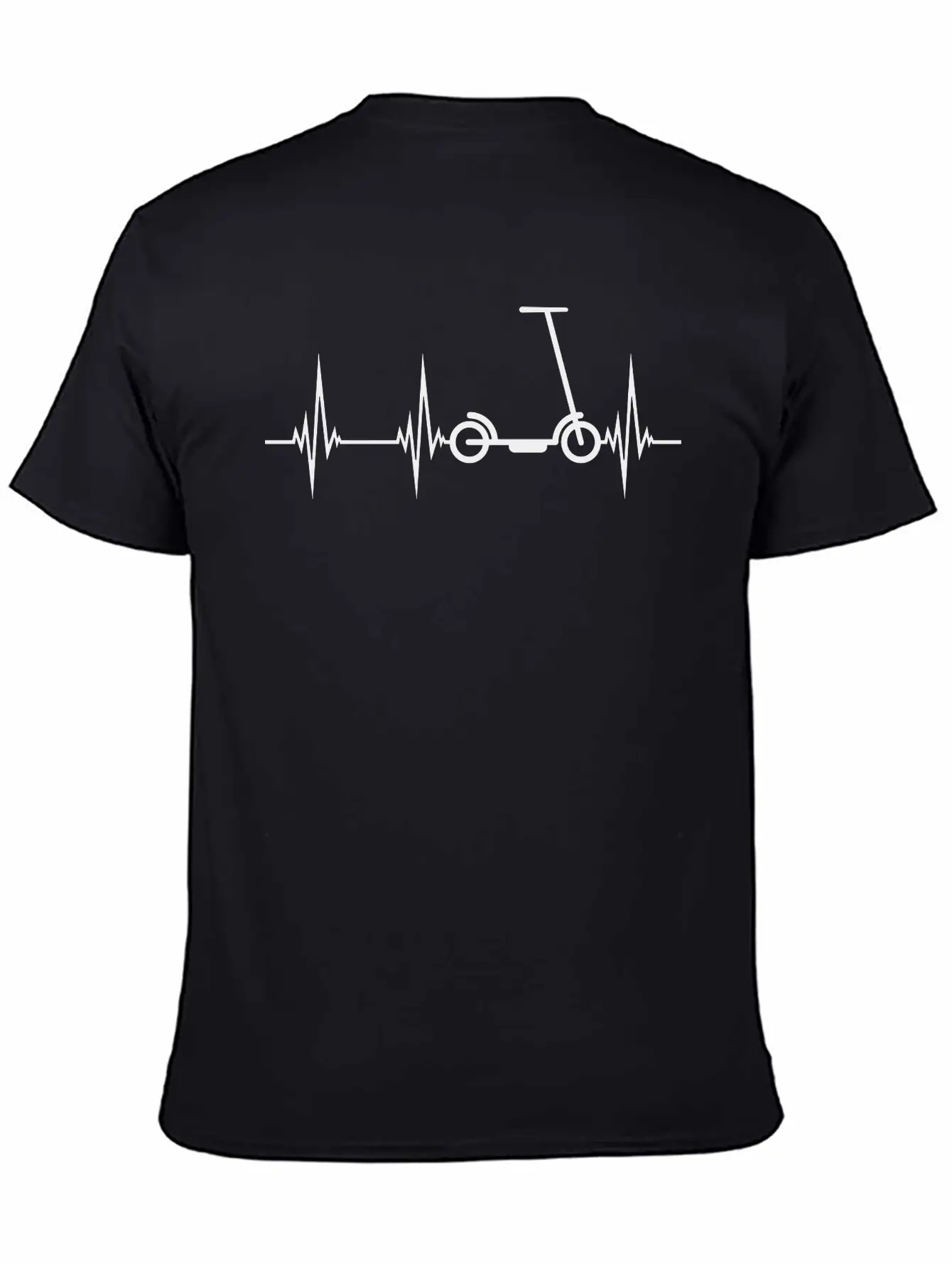 Electric Scooter Frequency Pulse Heartbeat Kick Sc Stylish Everyday T-Shirt – Unisex Basic Cotton Tee