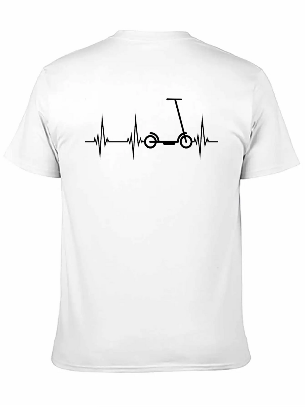 Electric Scooter Frequency Pulse Heartbeat Kick Sc Stylish Everyday T-Shirt – Unisex Basic Cotton Tee