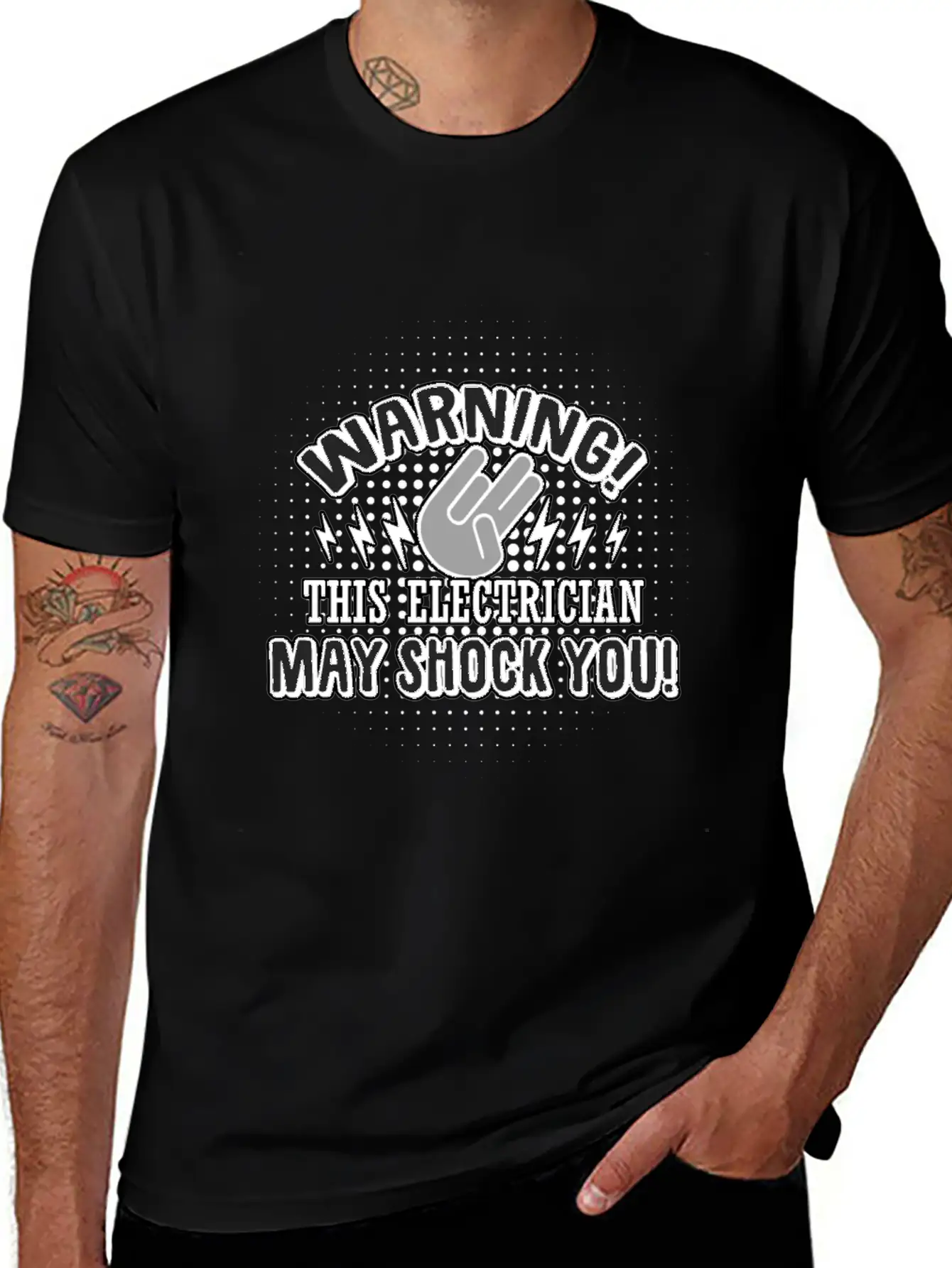Electrician: This Electrician May Shock You Unisex Casual T-Shirt – Clean Design For Daily Comfort