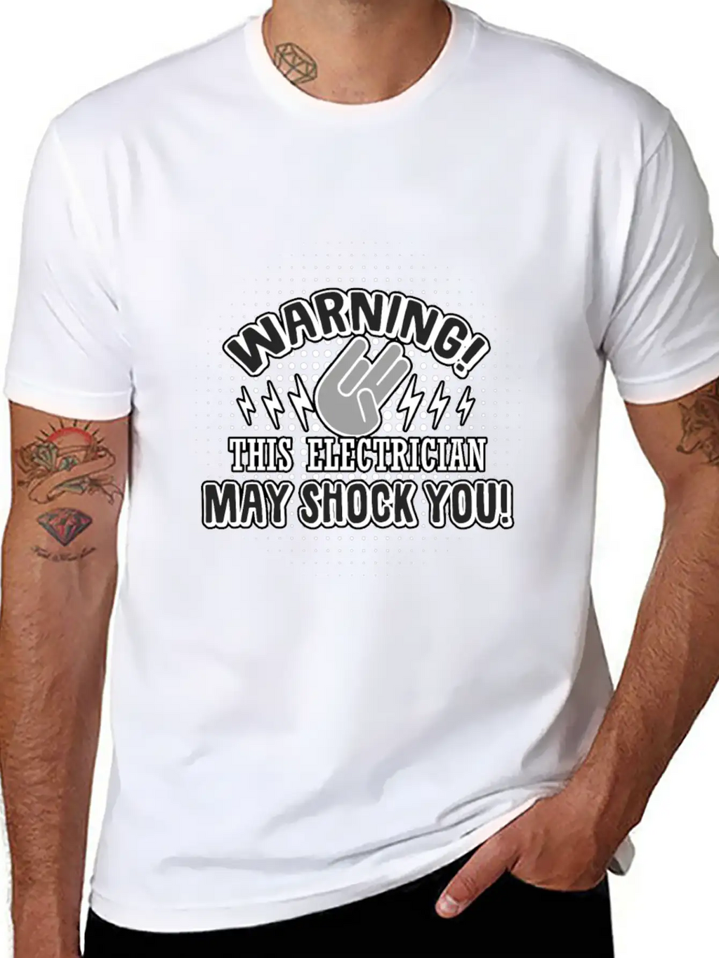 Electrician: This Electrician May Shock You Unisex Casual T-Shirt – Clean Design For Daily Comfort