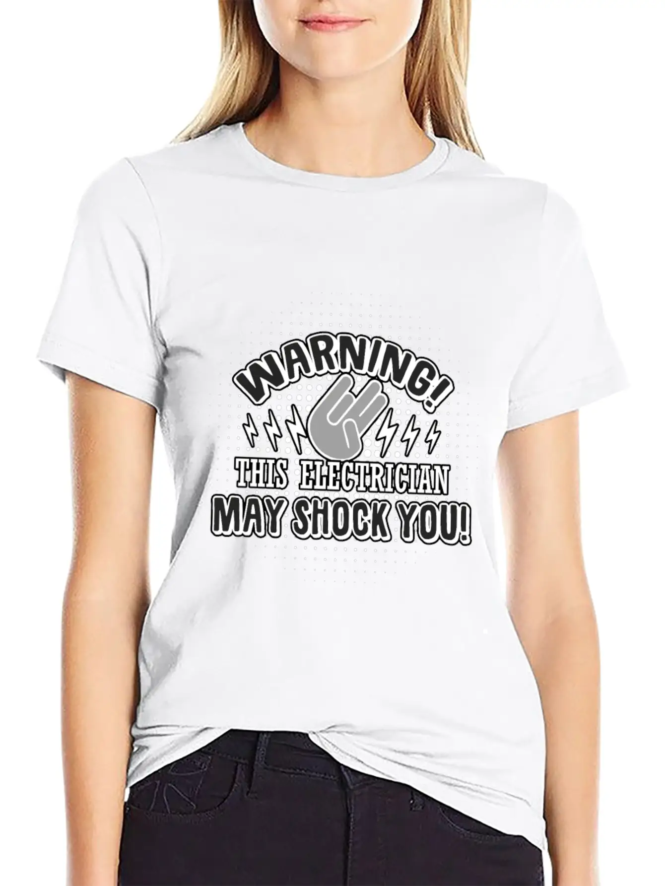 Electrician: This Electrician May Shock You Unisex Casual T-Shirt – Clean Design For Daily Comfort