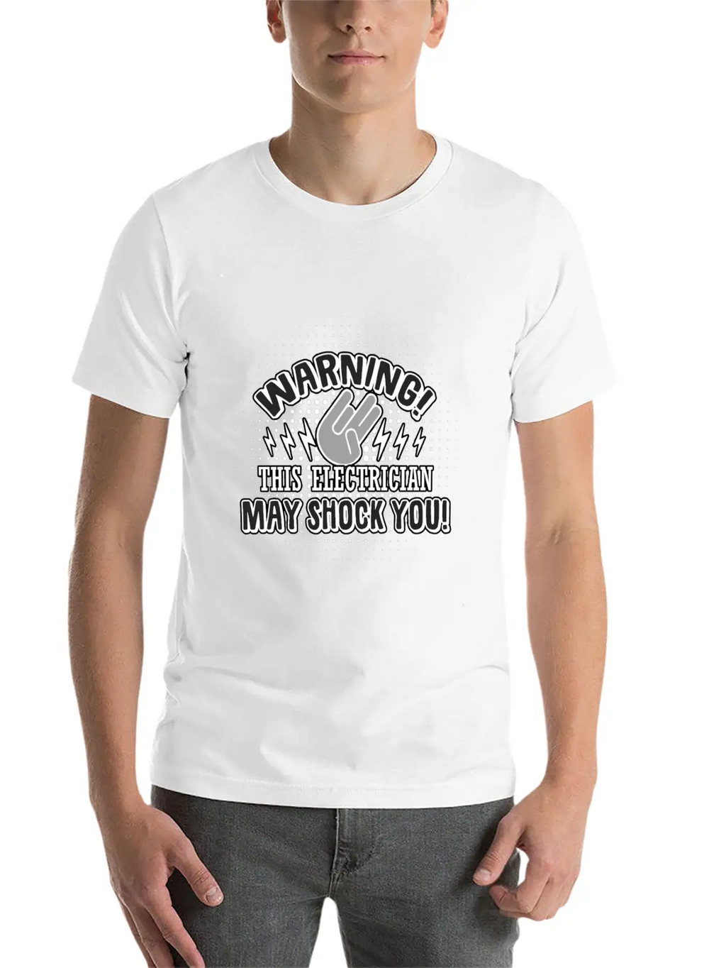 Electrician: This Electrician May Shock You Unisex Casual T-Shirt – Clean Design For Daily Comfort