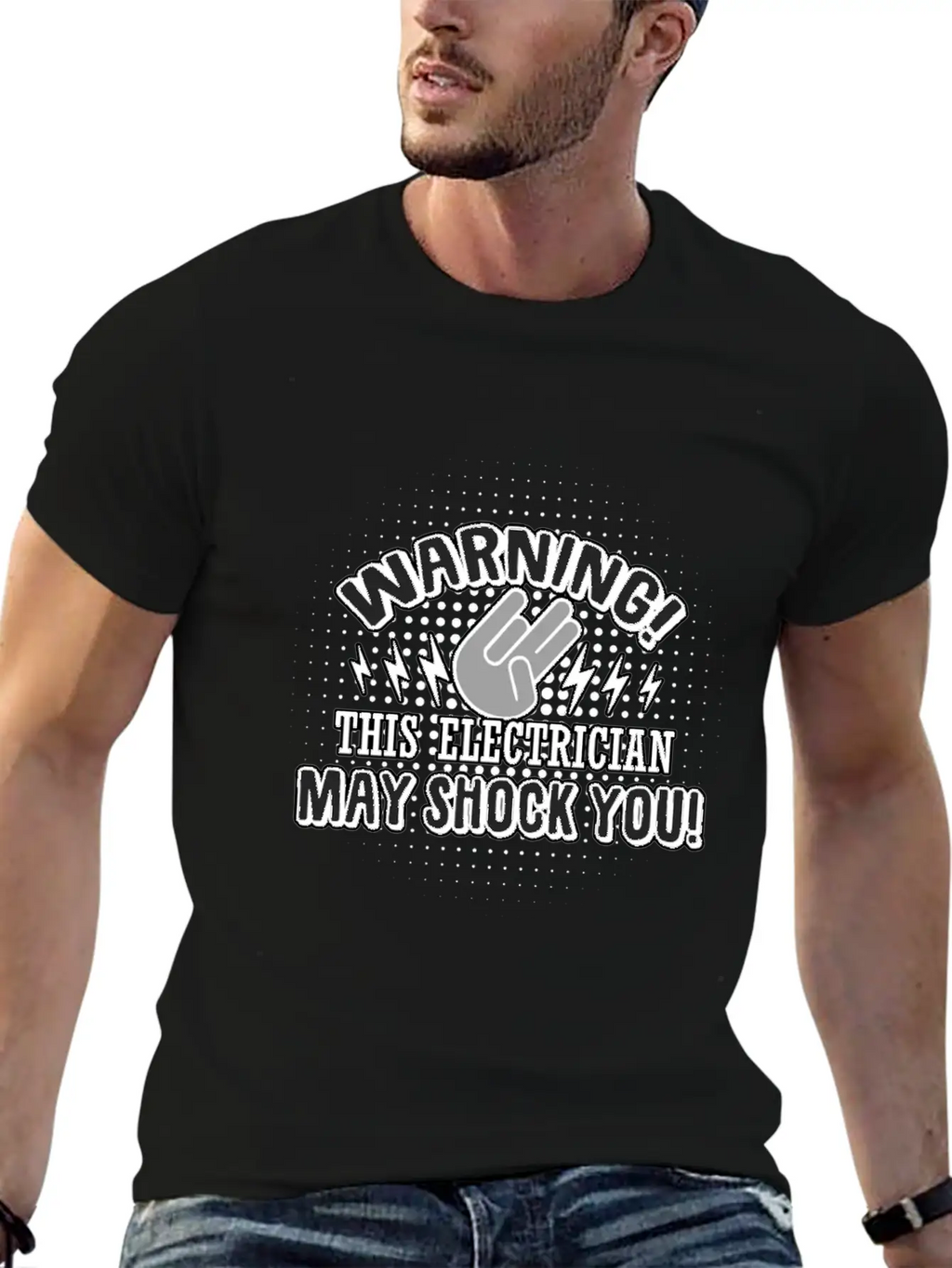 Electrician: This Electrician May Shock You Unisex Casual T-Shirt – Clean Design For Daily Comfort