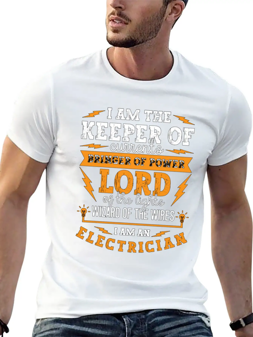 Electronics Repair I Am The Keeper Of Electrical Unisex Short Sleeve Soft Cotton T-Shirt – Casual Everyday Wear