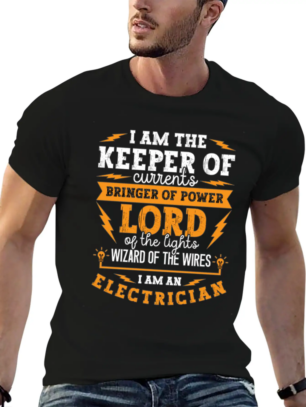 Electronics Repair I Am The Keeper Of Electrical Unisex Short Sleeve Soft Cotton T-Shirt – Casual Everyday Wear