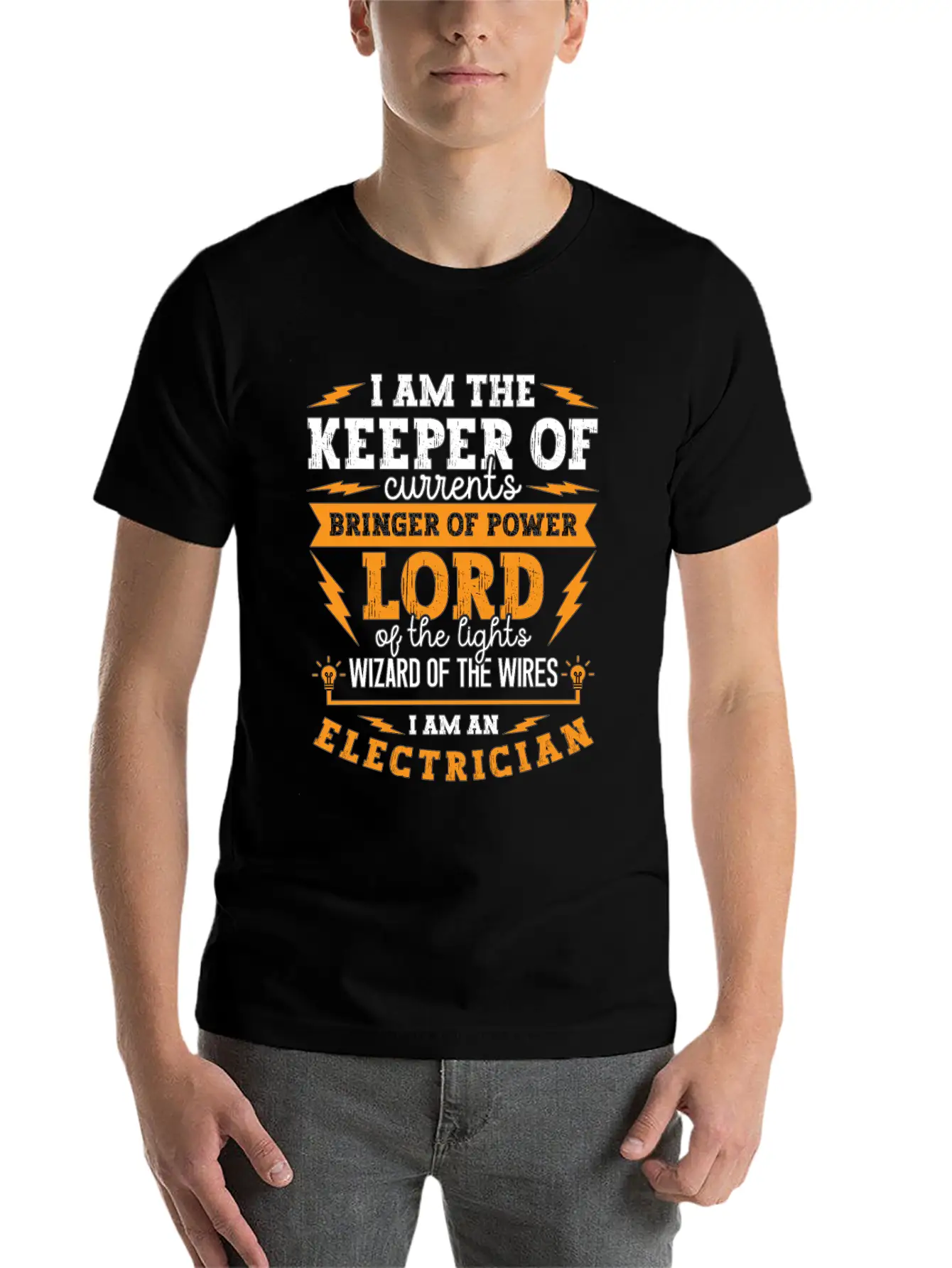 Electronics Repair I Am The Keeper Of Electrical Unisex Short Sleeve Soft Cotton T-Shirt – Casual Everyday Wear