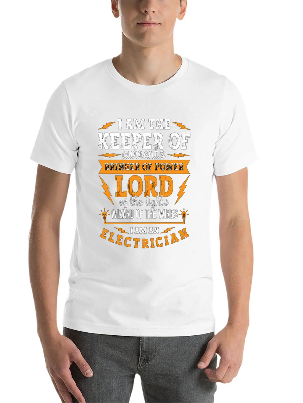 Electronics Repair I Am The Keeper Of Electrical Unisex Short Sleeve Soft Cotton T-Shirt – Casual Everyday Wear