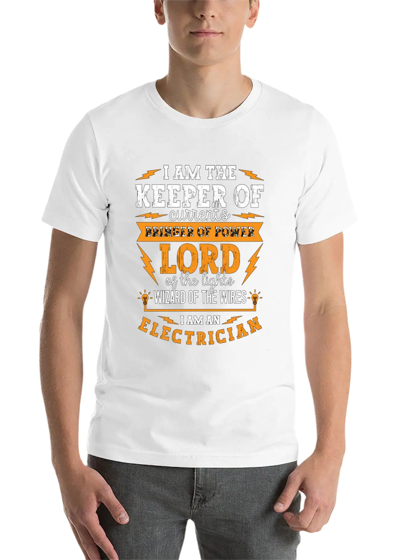 Electronics Repair I Am The Keeper Of Electrical Unisex Short Sleeve Soft Cotton T-Shirt – Casual Everyday Wear