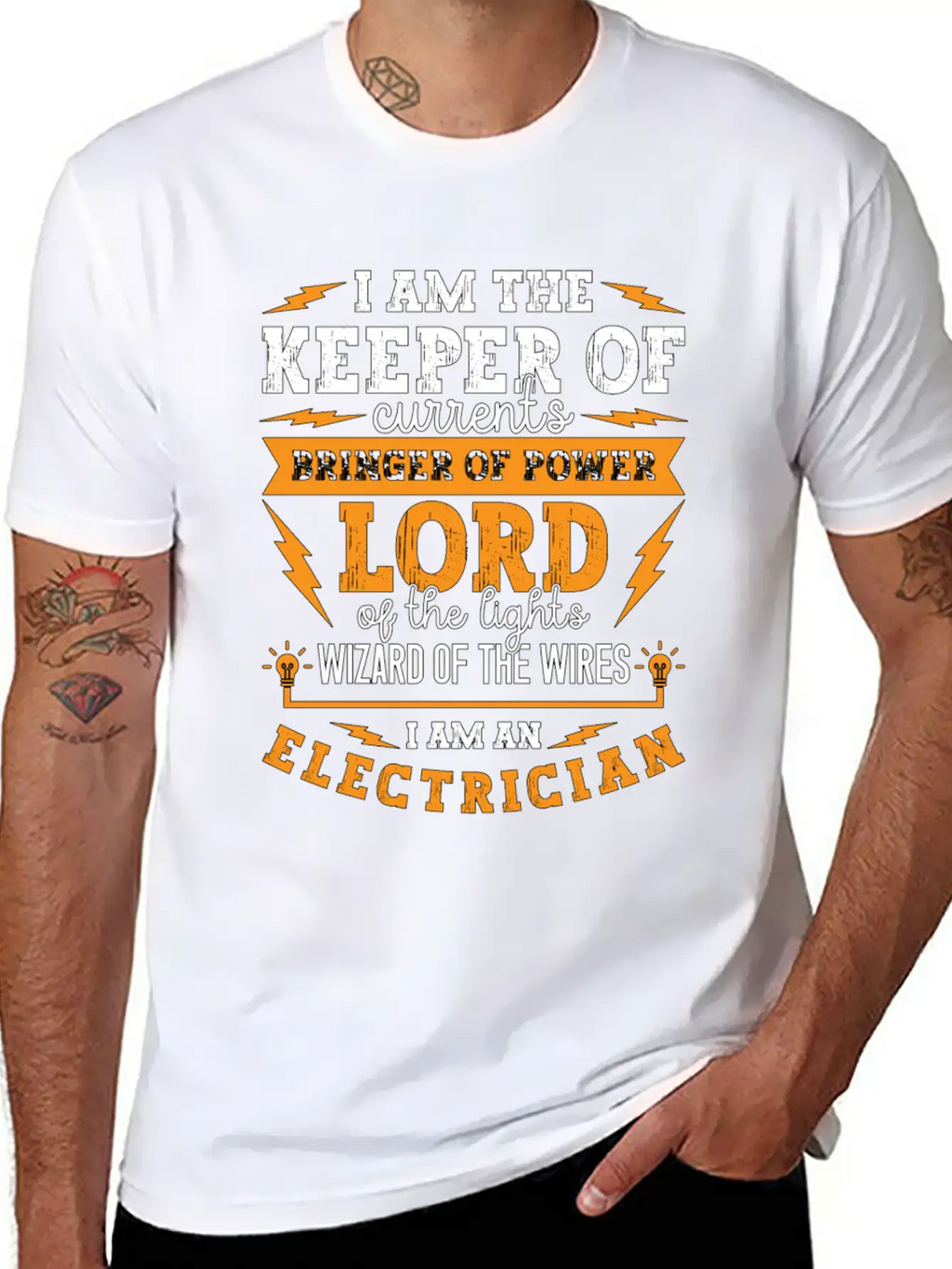 Electronics Repair I Am The Keeper Of Electrical Unisex Short Sleeve Soft Cotton T-Shirt – Casual Everyday Wear