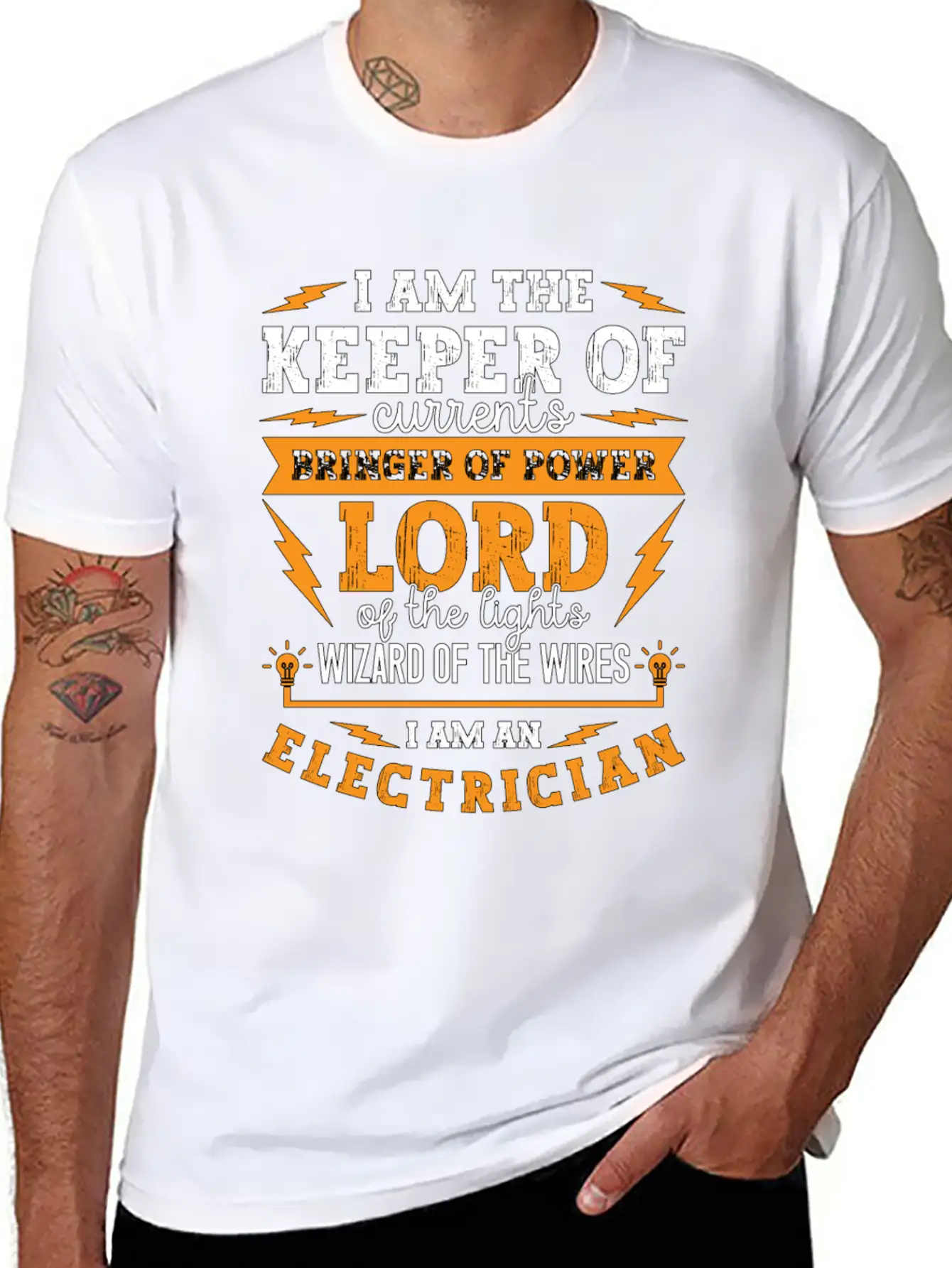 Electronics Repair I Am The Keeper Of Electrical Unisex Short Sleeve Soft Cotton T-Shirt – Casual Everyday Wear