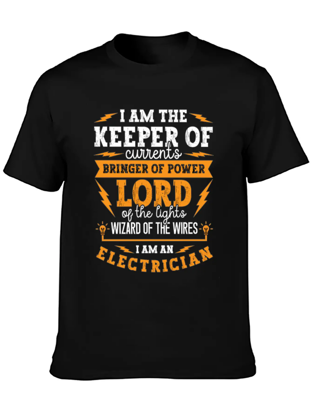 Electronics Repair I Am The Keeper Of Electrical Unisex Short Sleeve Soft Cotton T-Shirt – Casual Everyday Wear
