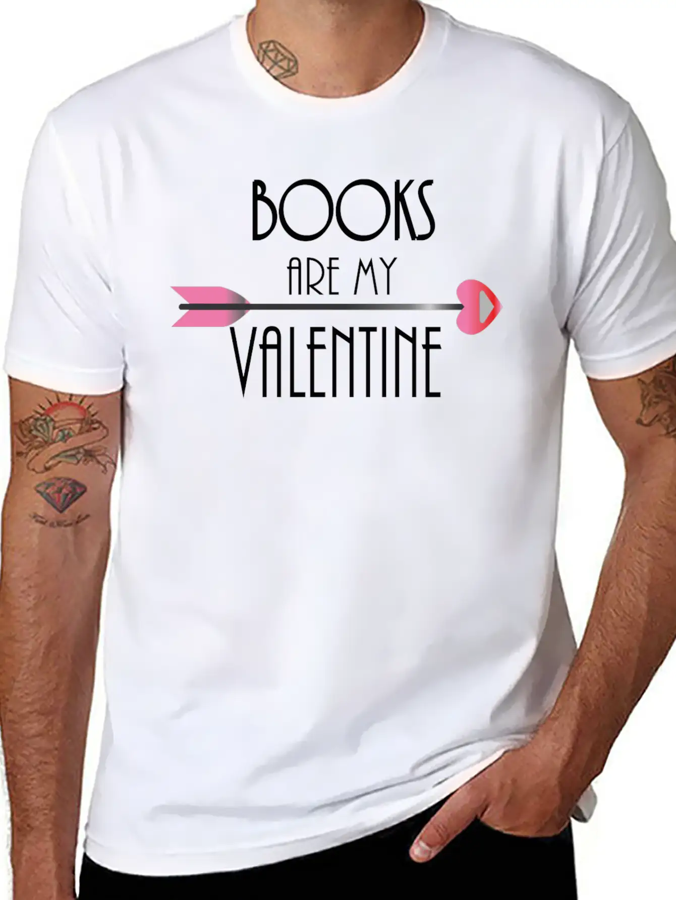 Elegant Valentine Design Unisex Short Sleeve Soft Cotton T-Shirt – Casual Everyday Wear