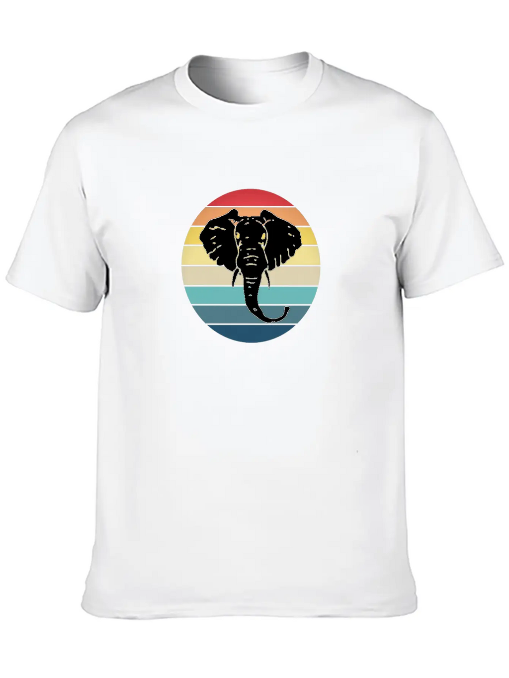 Elephant Animal Sun Elephants Africa Trunk Breathable Soft Cotton T-Shirt – Timeless Casual Look