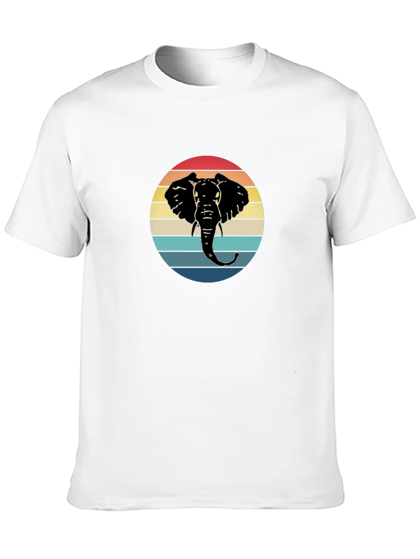 Elephant Animal Sun Elephants Africa Trunk Breathable Soft Cotton T-Shirt – Timeless Casual Look