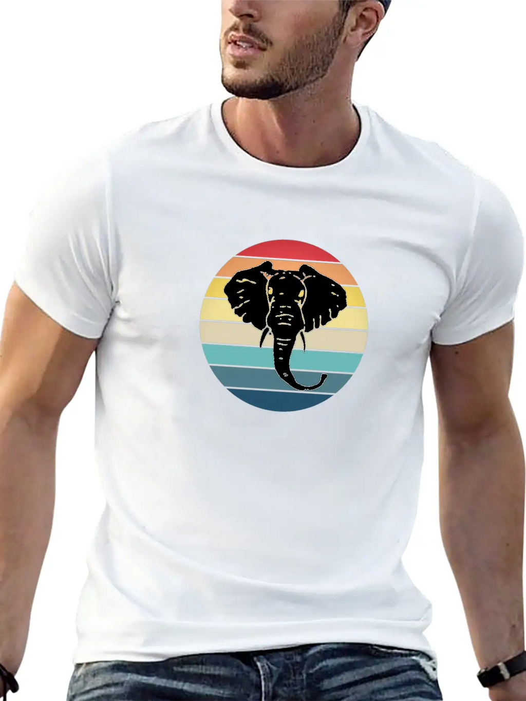 Elephant Animal Sun Elephants Africa Trunk Breathable Soft Cotton T-Shirt – Timeless Casual Look