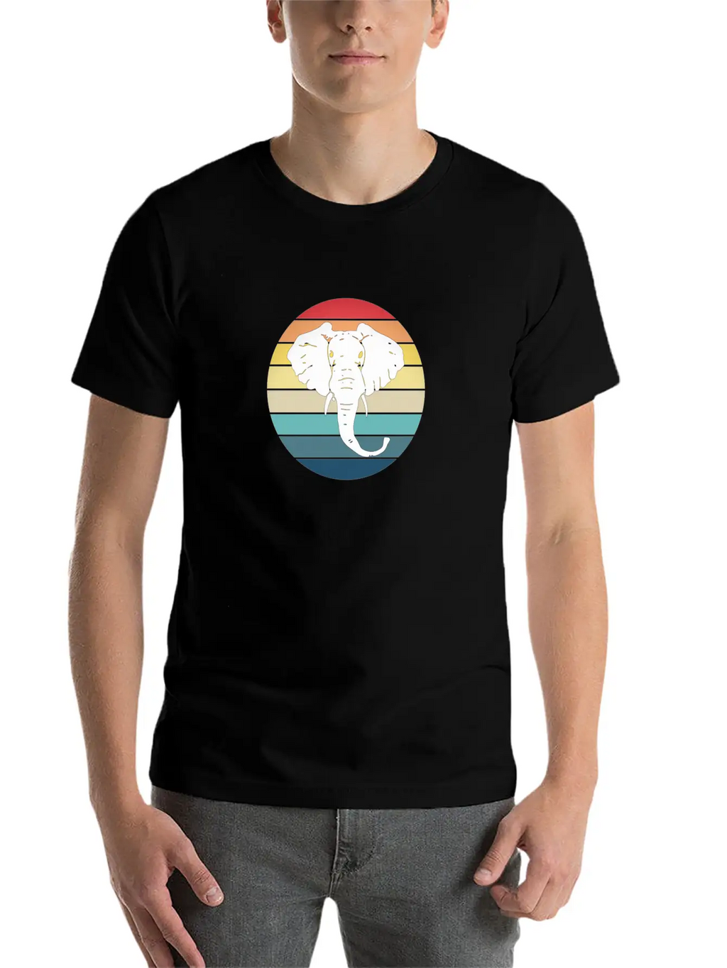 Elephant Animal Sun Elephants Africa Trunk Breathable Soft Cotton T-Shirt – Timeless Casual Look