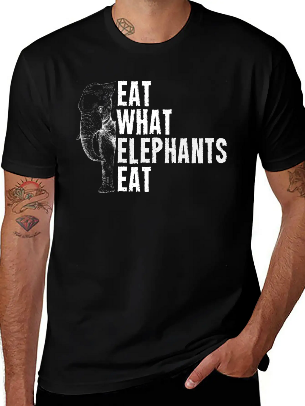 Elephant Animal Welfare Africa Elephants Gift Unisex Short Sleeve Soft Cotton T-Shirt – Casual Everyday Wear