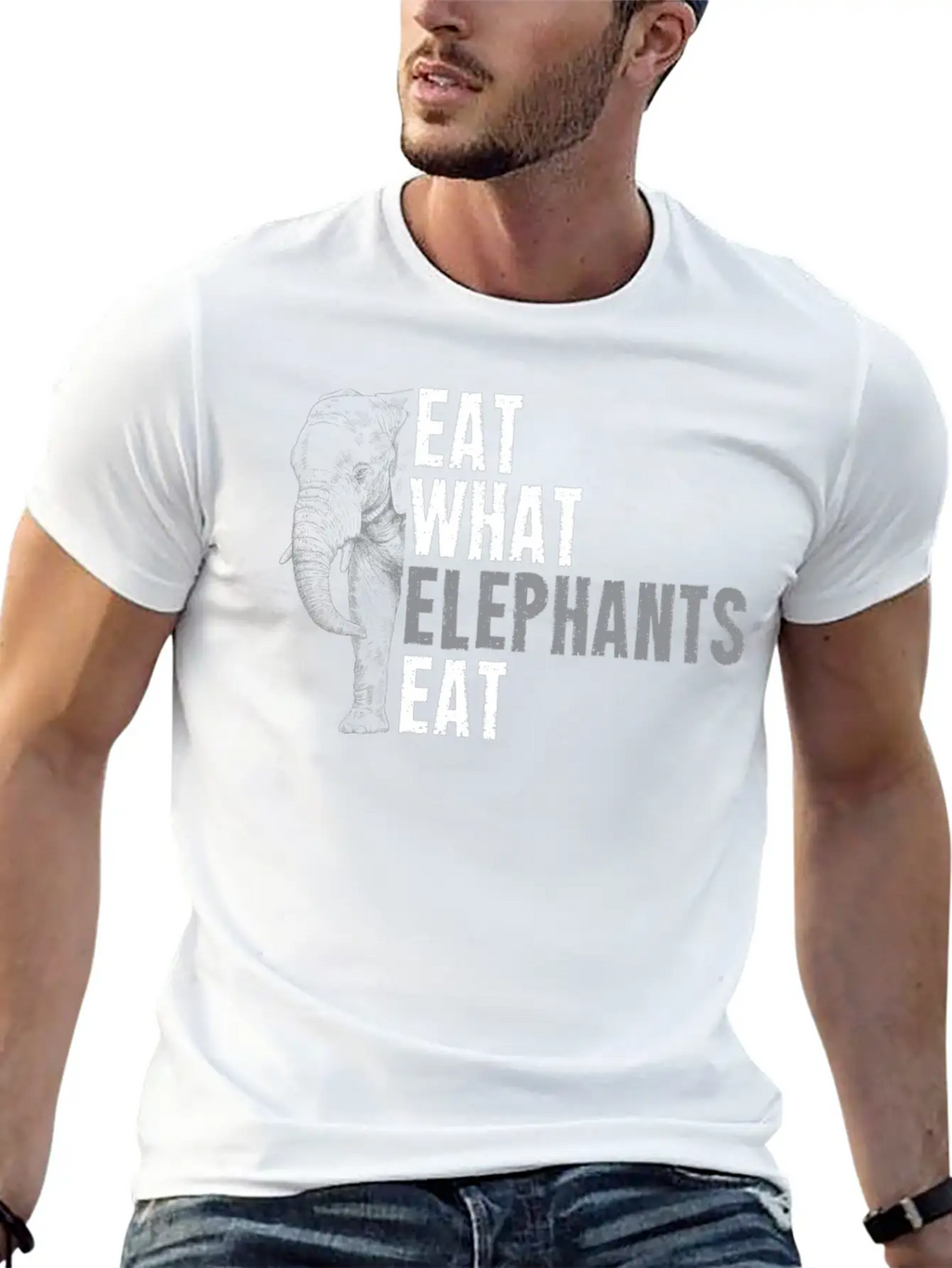 Elephant Animal Welfare Africa Elephants Gift Unisex Short Sleeve Soft Cotton T-Shirt – Casual Everyday Wear
