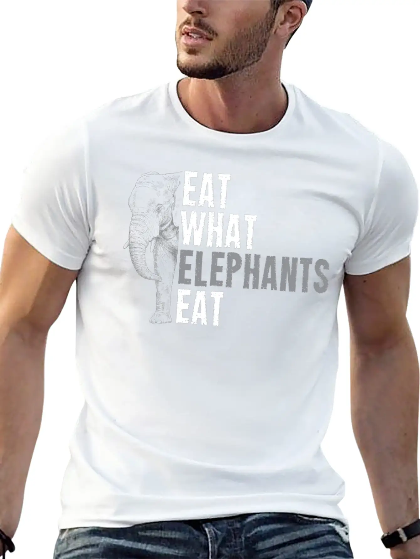 Elephant Animal Welfare Africa Elephants Gift Unisex Short Sleeve Soft Cotton T-Shirt – Casual Everyday Wear