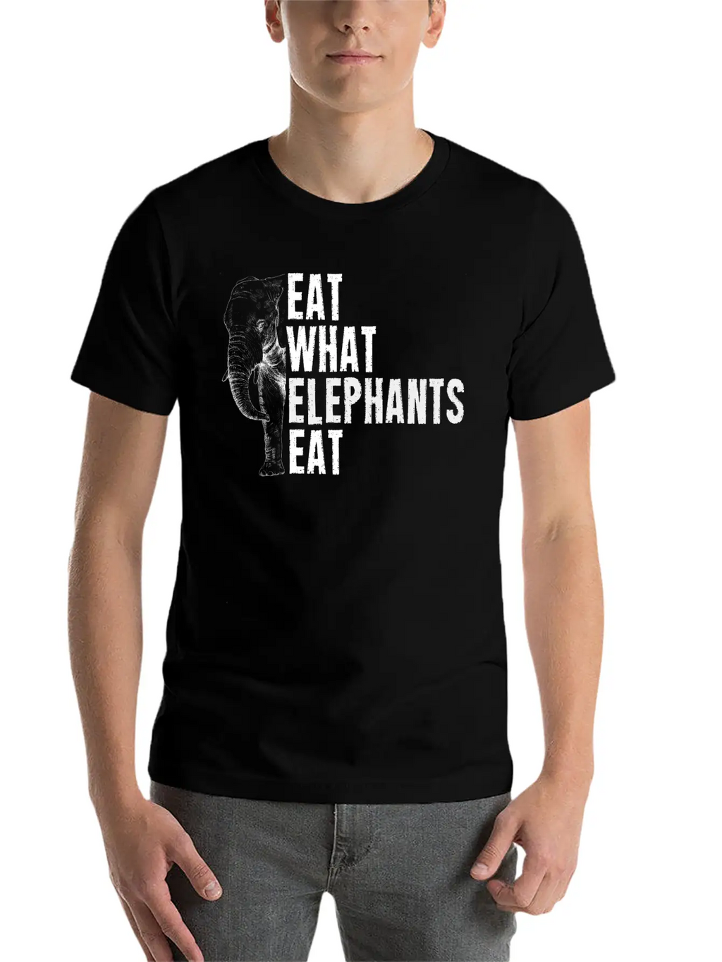 Elephant Animal Welfare Africa Elephants Gift Unisex Short Sleeve Soft Cotton T-Shirt – Casual Everyday Wear
