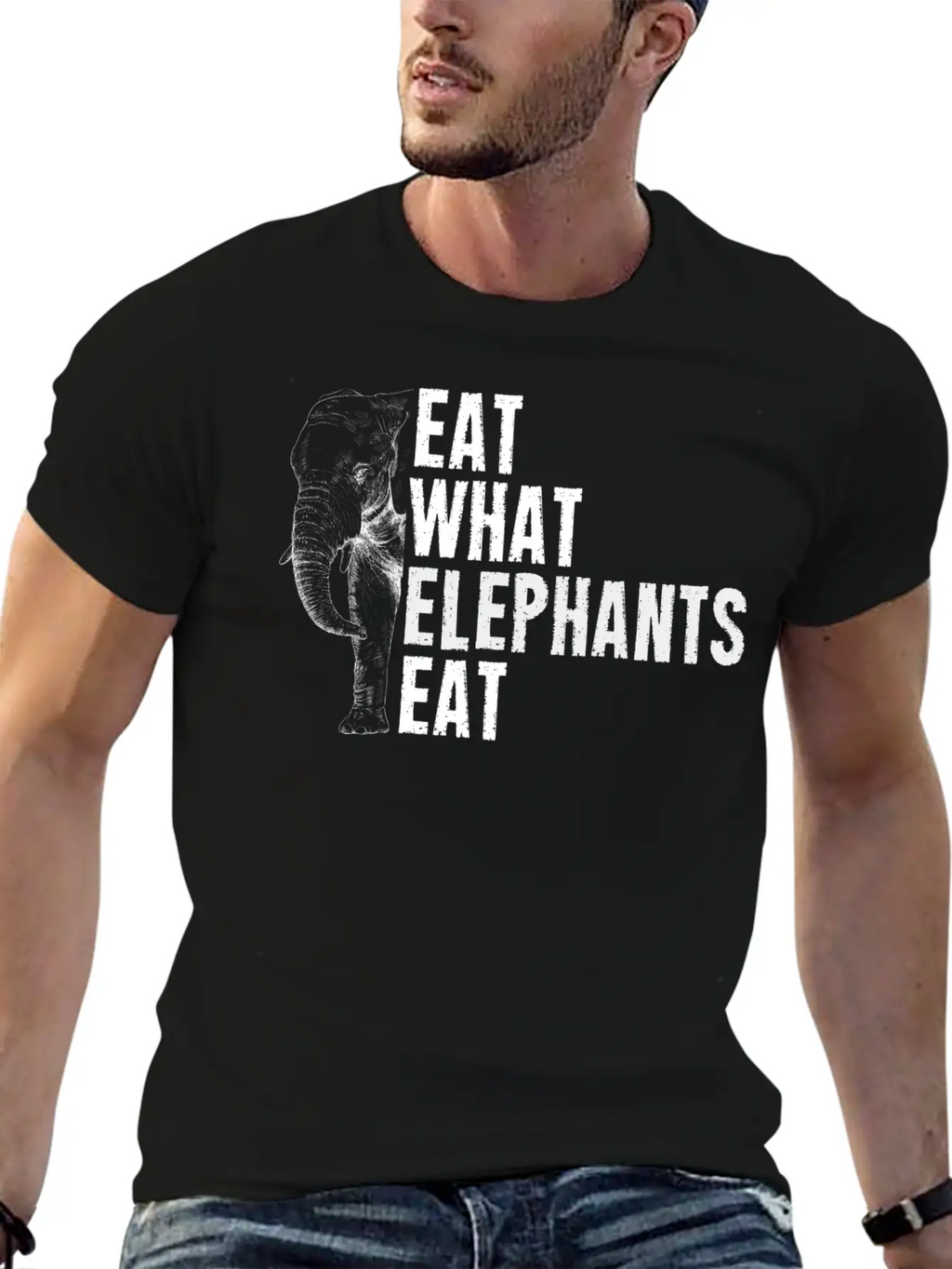 Elephant Animal Welfare Africa Elephants Gift Unisex Short Sleeve Soft Cotton T-Shirt – Casual Everyday Wear