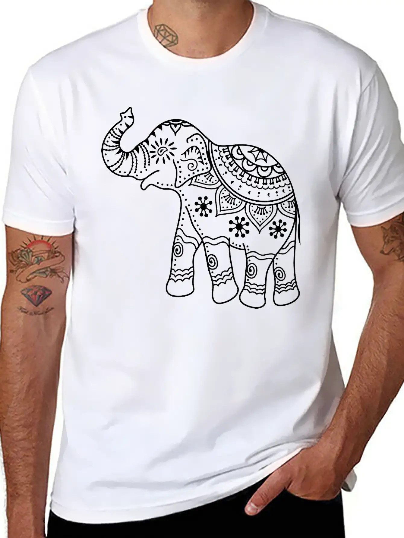 Elephant Breathable Soft Cotton T-Shirt – Timeless Casual Look
