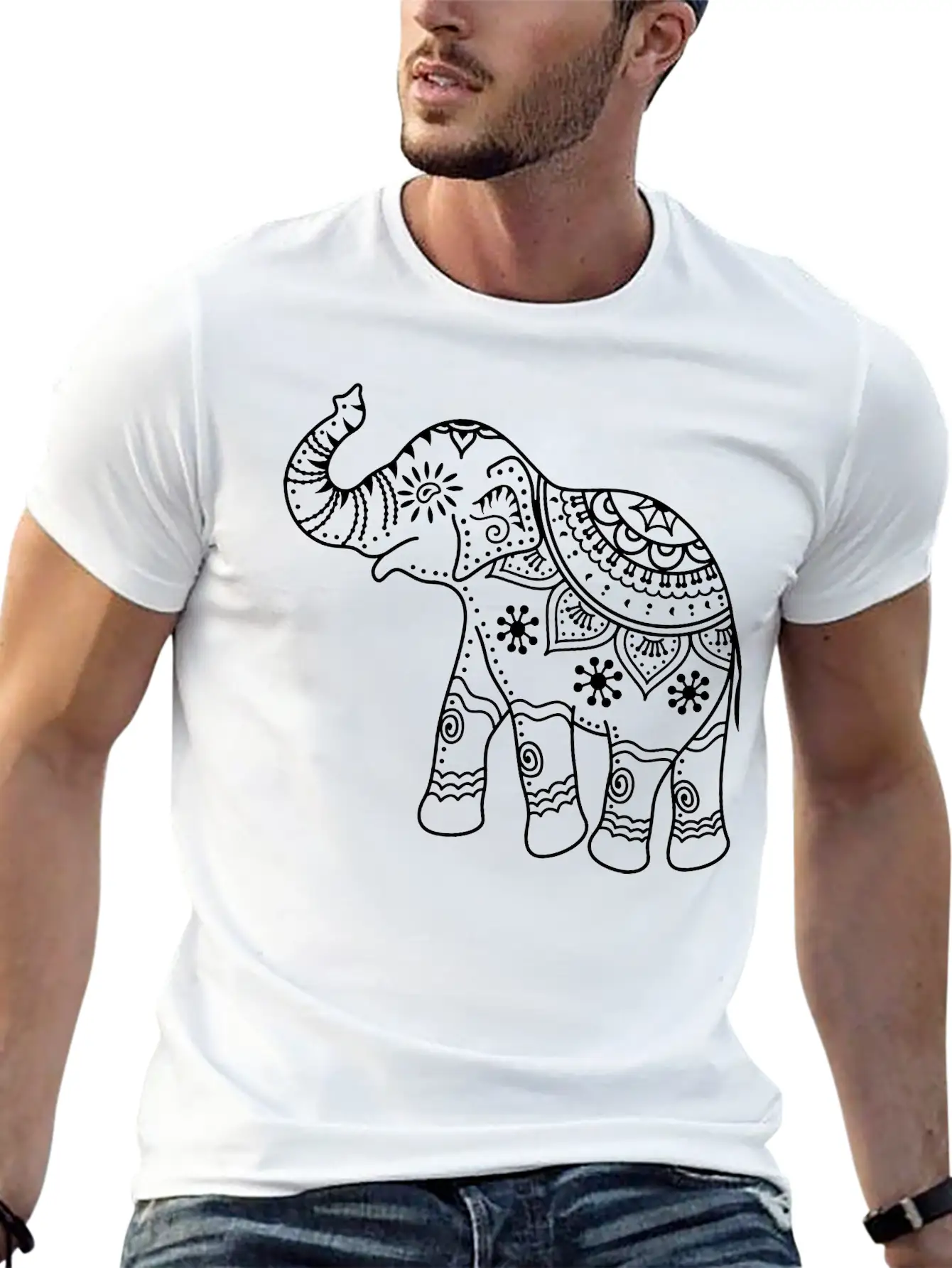 Elephant Breathable Soft Cotton T-Shirt – Timeless Casual Look