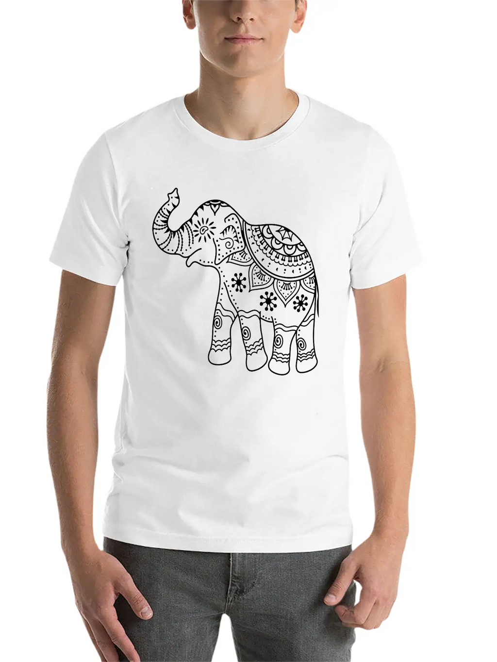 Elephant Breathable Soft Cotton T-Shirt – Timeless Casual Look