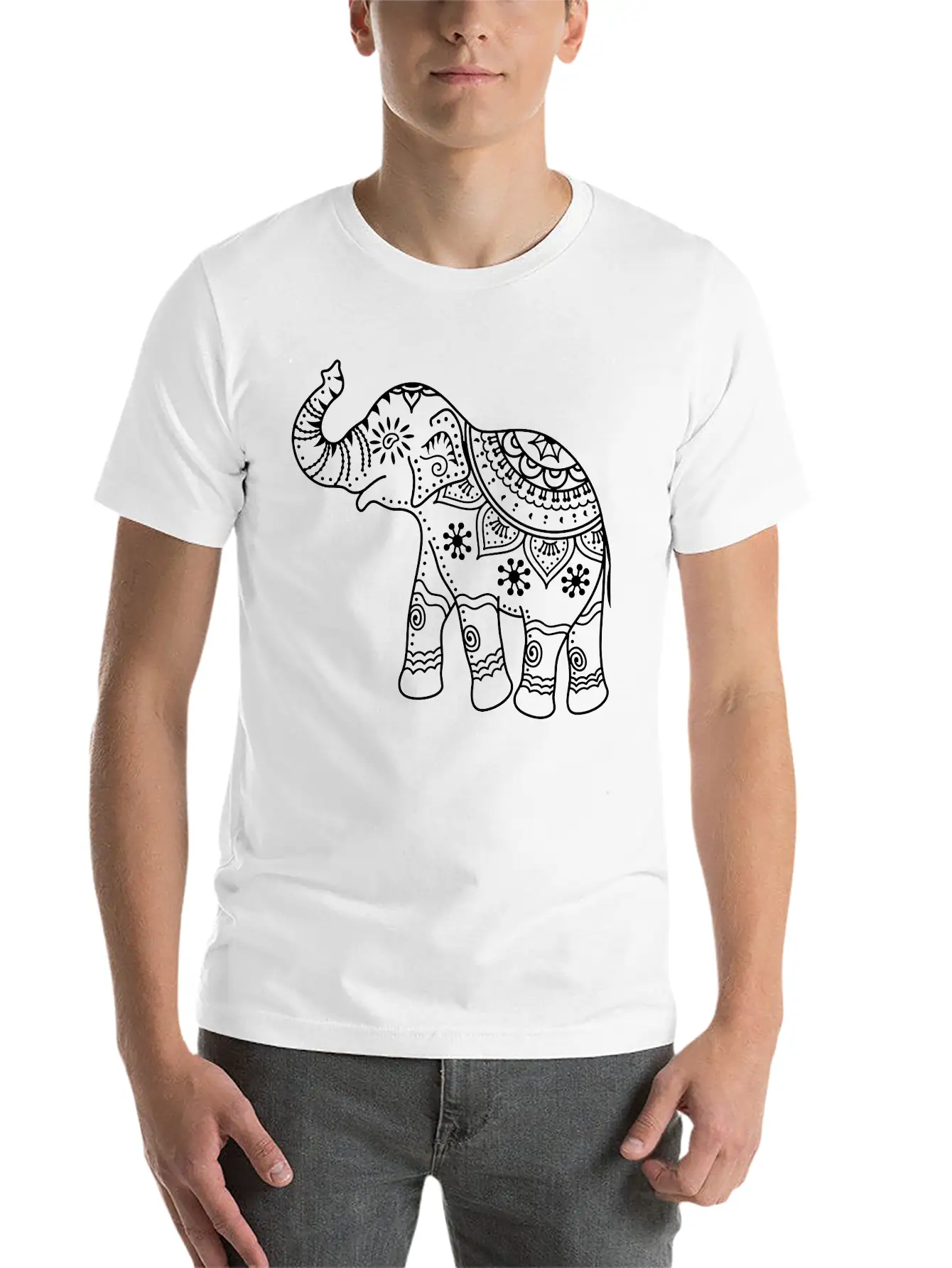 Elephant Breathable Soft Cotton T-Shirt – Timeless Casual Look