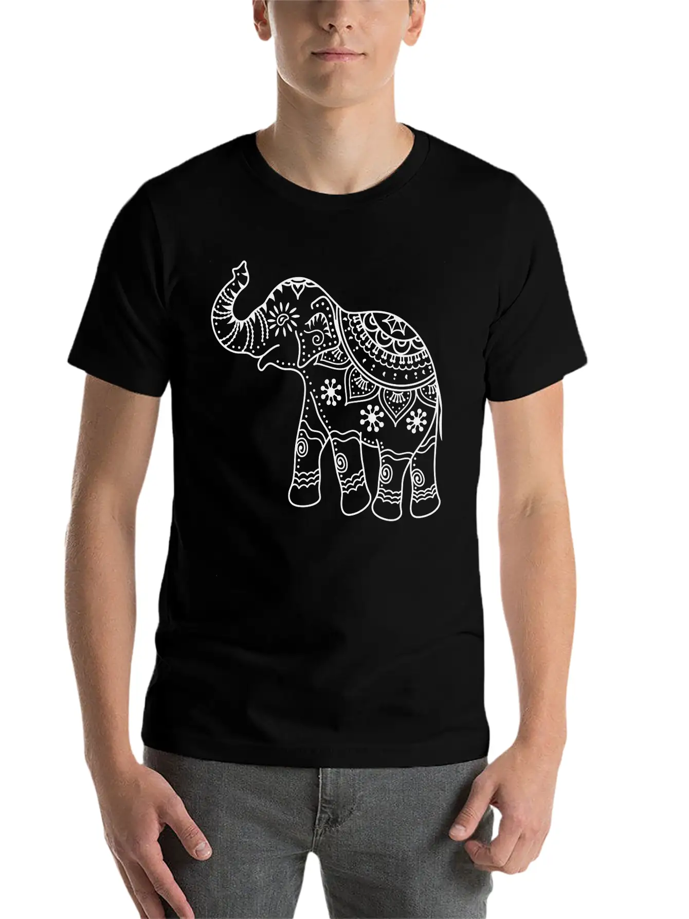 Elephant Breathable Soft Cotton T-Shirt – Timeless Casual Look