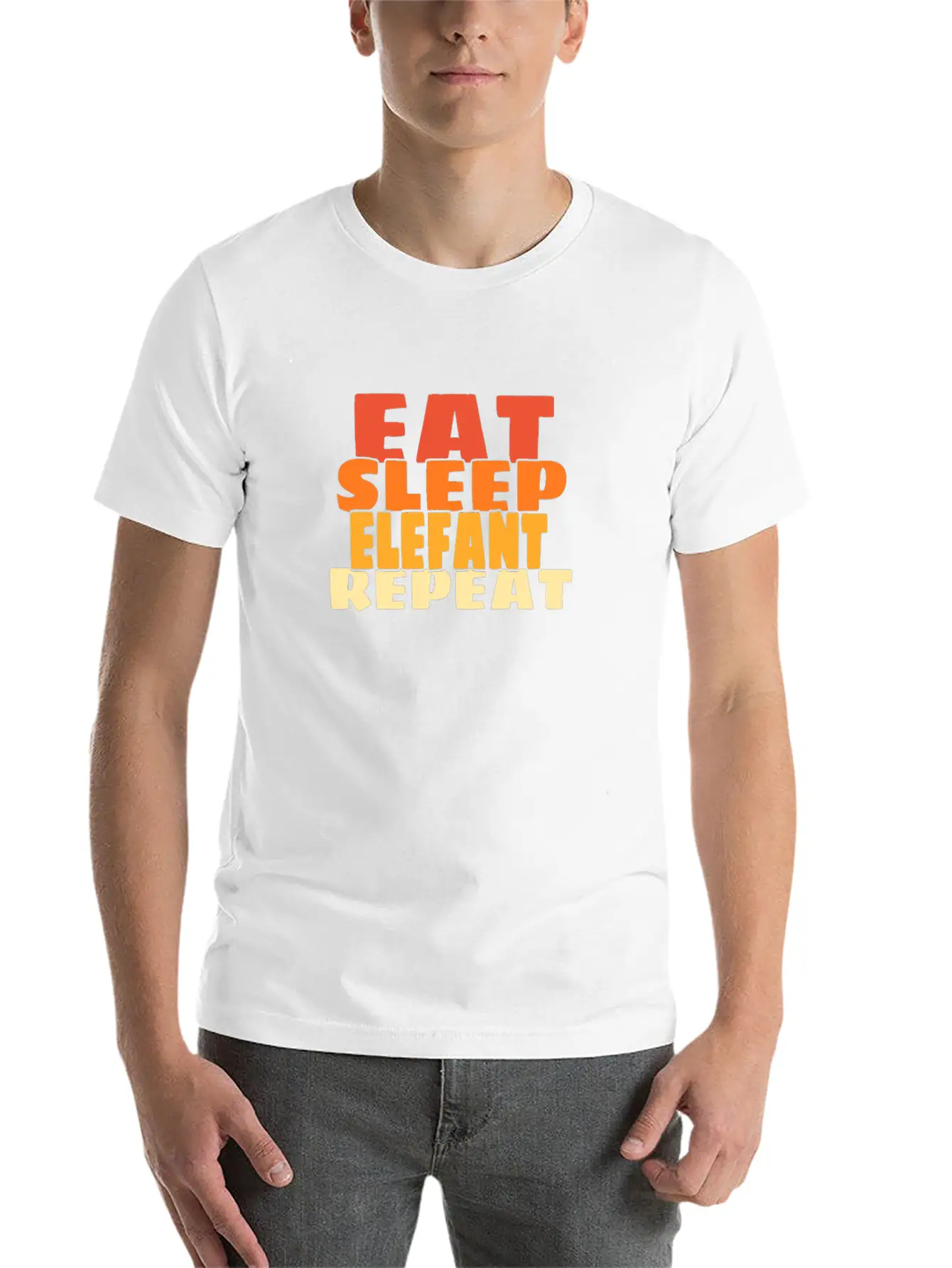 Elephant Casual Graphic T-Shirt – Simple And Comfortable Daily Wear