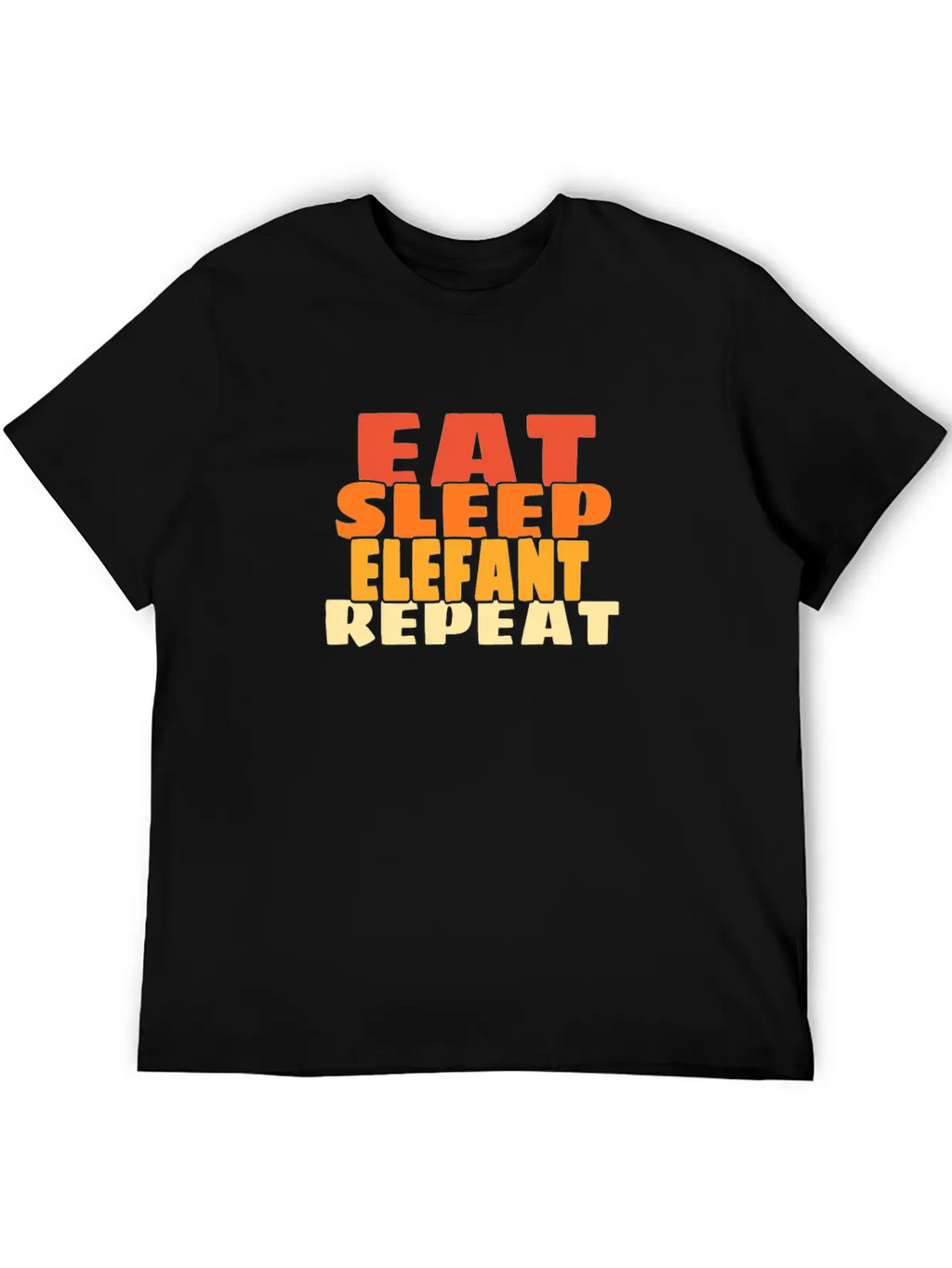 Elephant Casual Graphic T-Shirt – Simple And Comfortable Daily Wear