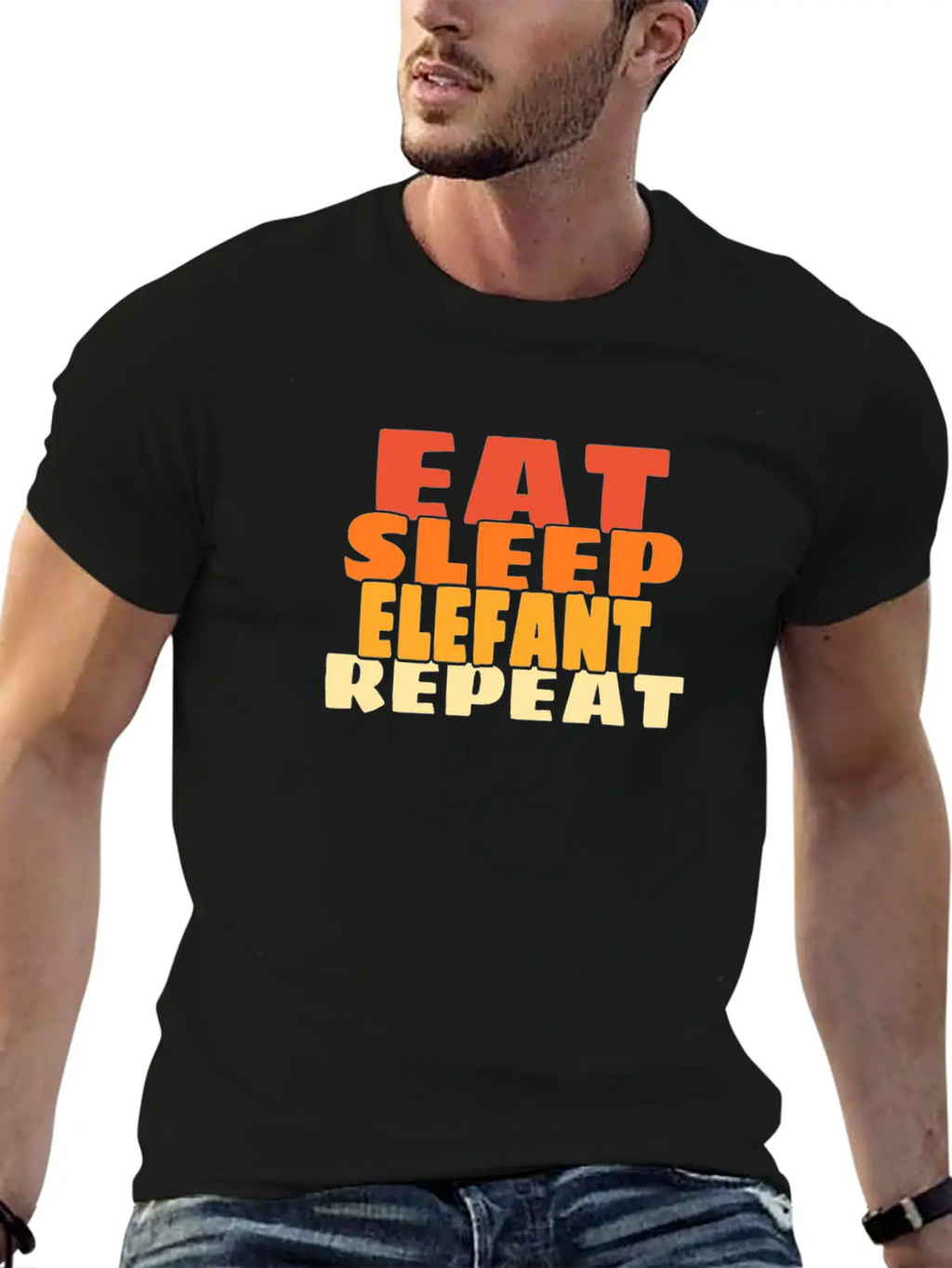 Elephant Casual Graphic T-Shirt – Simple And Comfortable Daily Wear