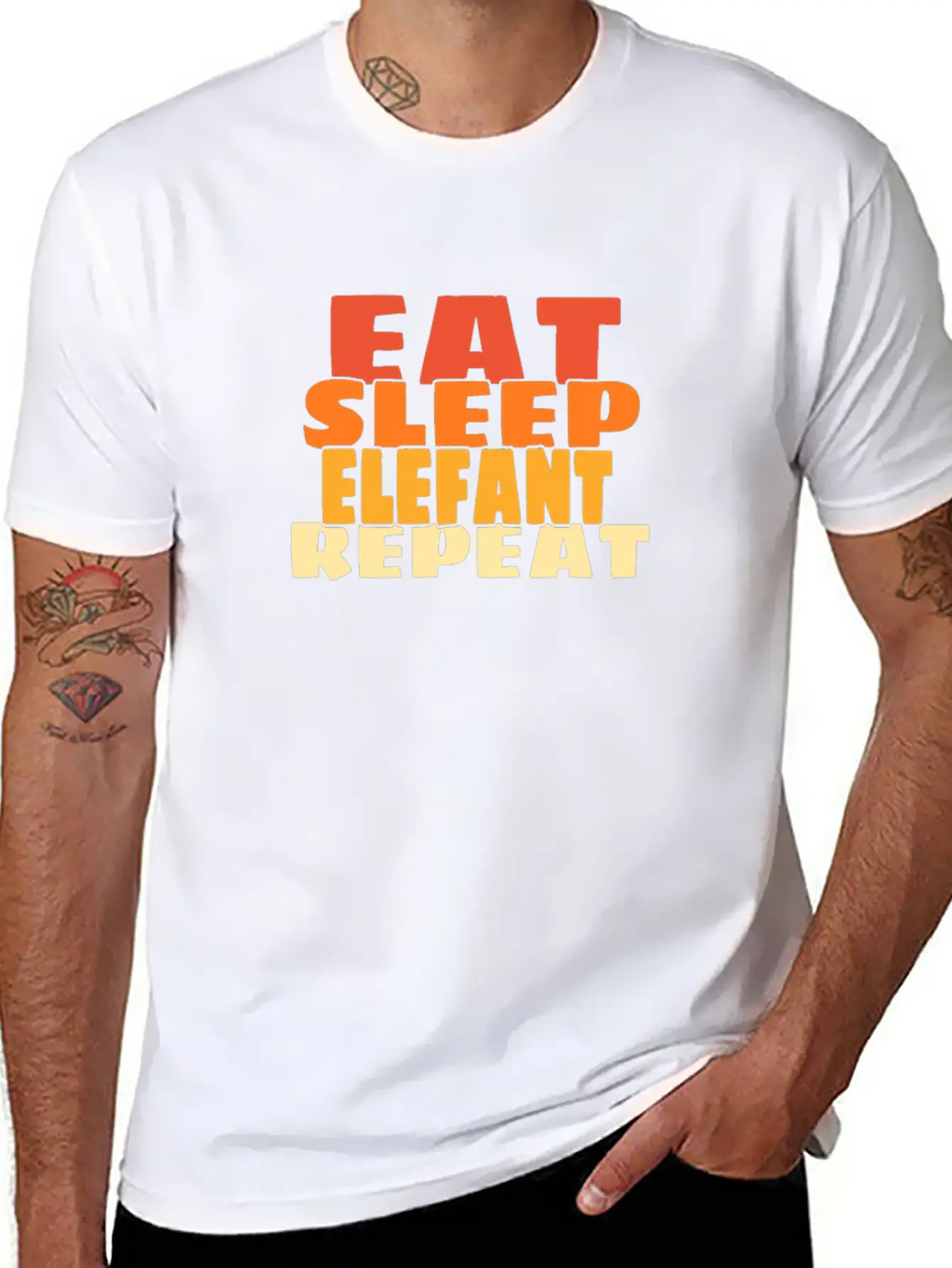 Elephant Casual Graphic T-Shirt – Simple And Comfortable Daily Wear